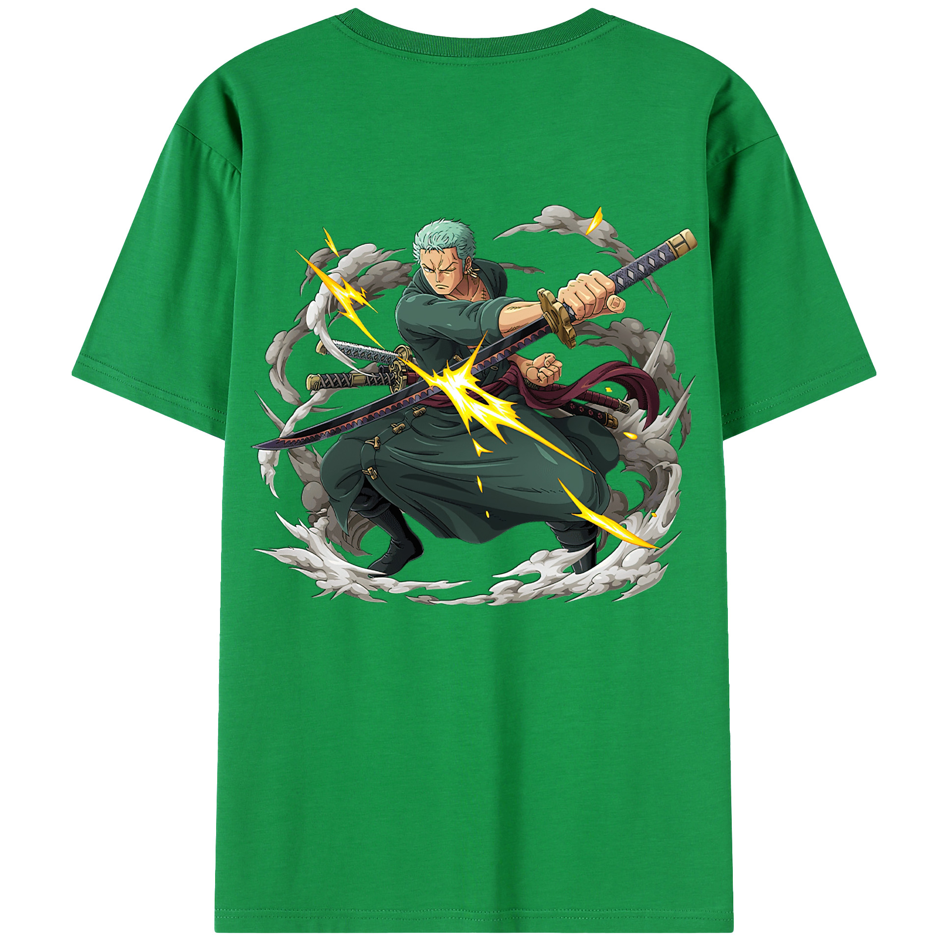 ワンピース ロロノア・ゾロ ONE PIECE Roronoa Zoro レディース半袖Tシャツ(バックプリント)