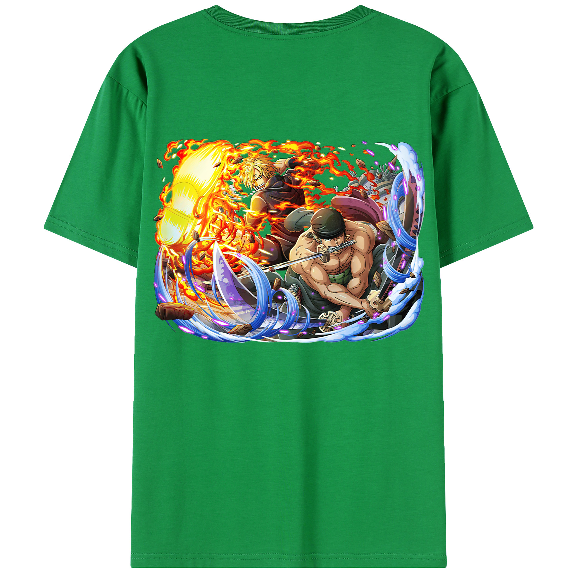 ワンピース ロロノア・ゾロ ONE PIECE Roronoa Zoro レディース半袖Tシャツ(バックプリント)