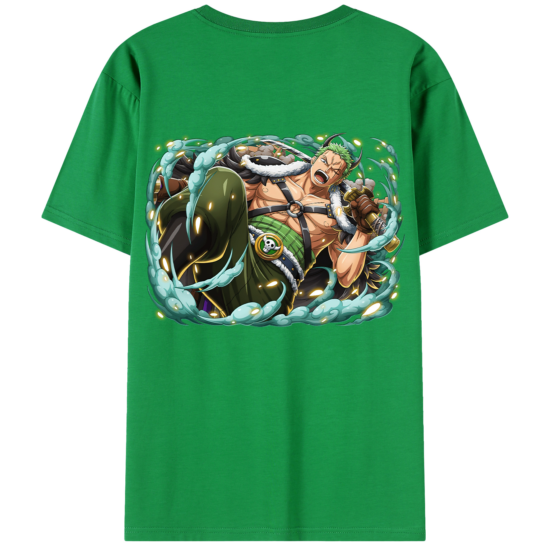 ワンピース ロロノア・ゾロ ONE PIECE Roronoa Zoro レディース半袖Tシャツ(バックプリント)