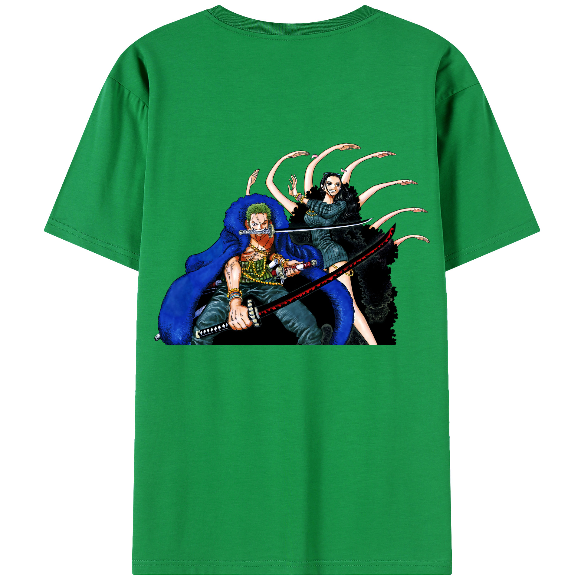 ワンピース ロロノア・ゾロ ONE PIECE Roronoa Zoro レディース半袖Tシャツ(バックプリント)