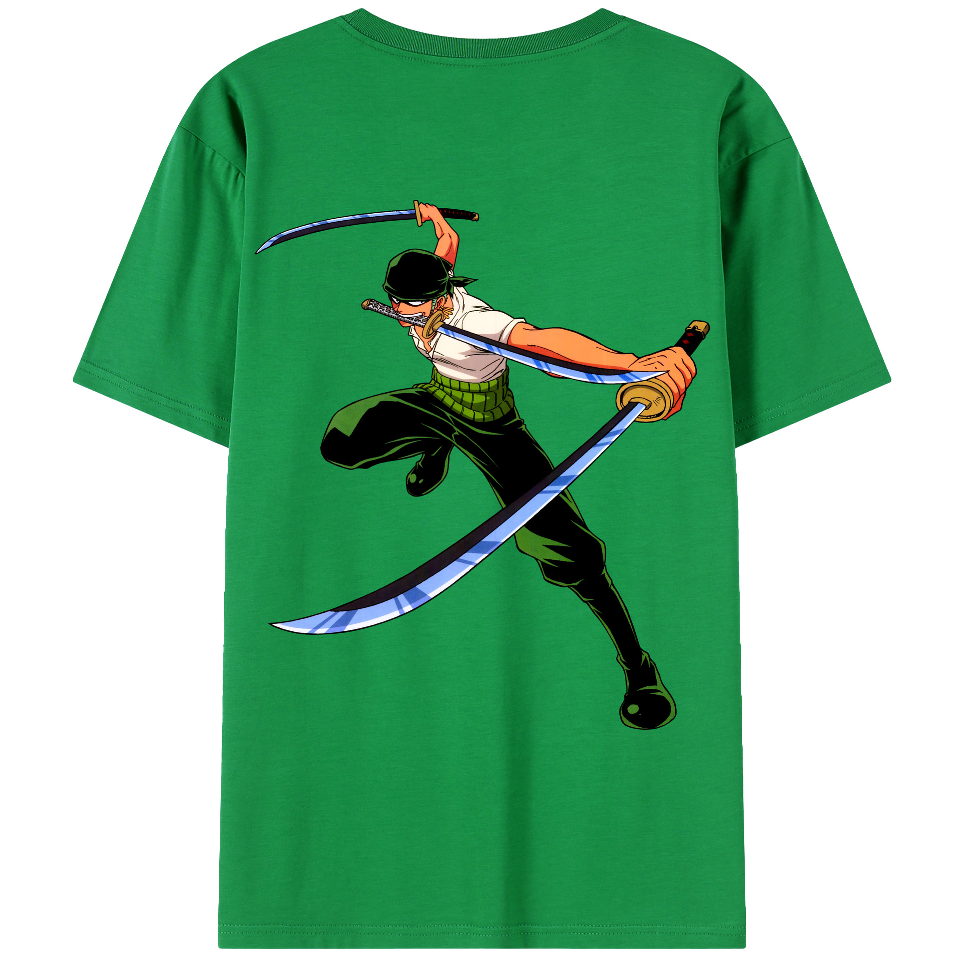ワンピース ロロノア・ゾロ ONE PIECE Roronoa Zoro レディース半袖Tシャツ(バックプリント)
