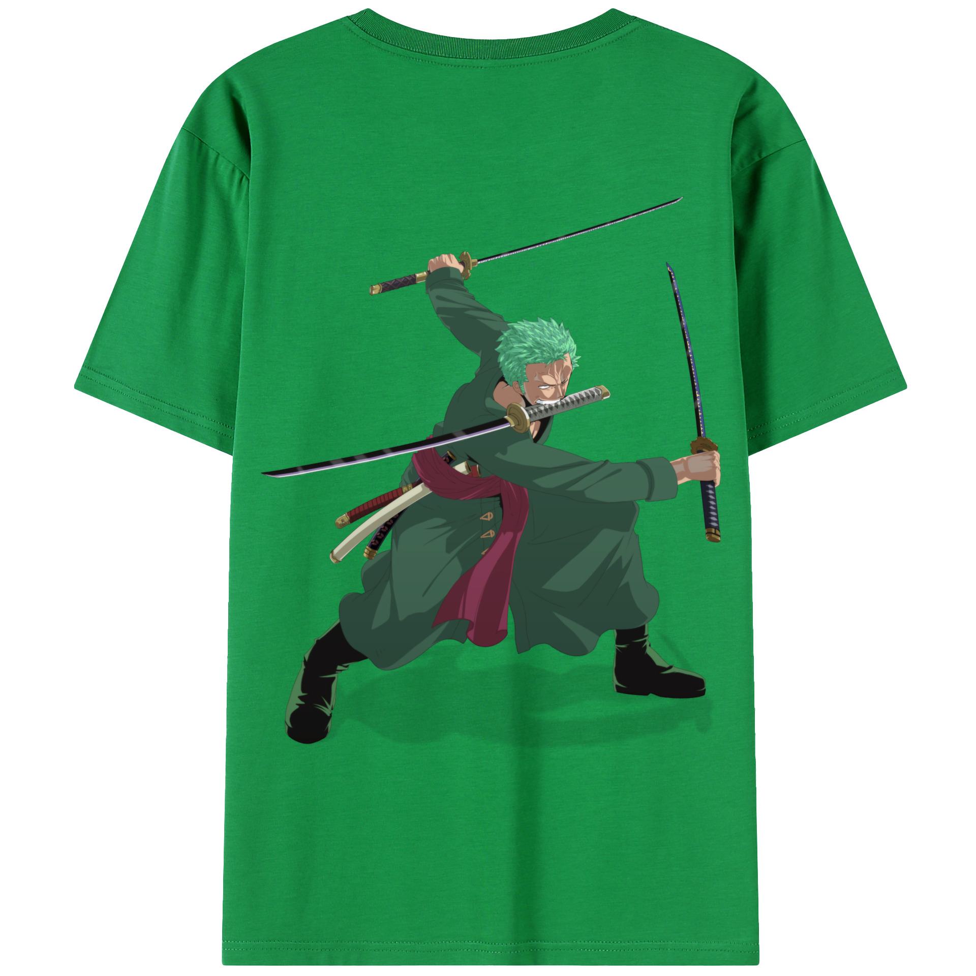 ワンピース ロロノア・ゾロ ONE PIECE Roronoa Zoro レディース半袖Tシャツ(バックプリント)