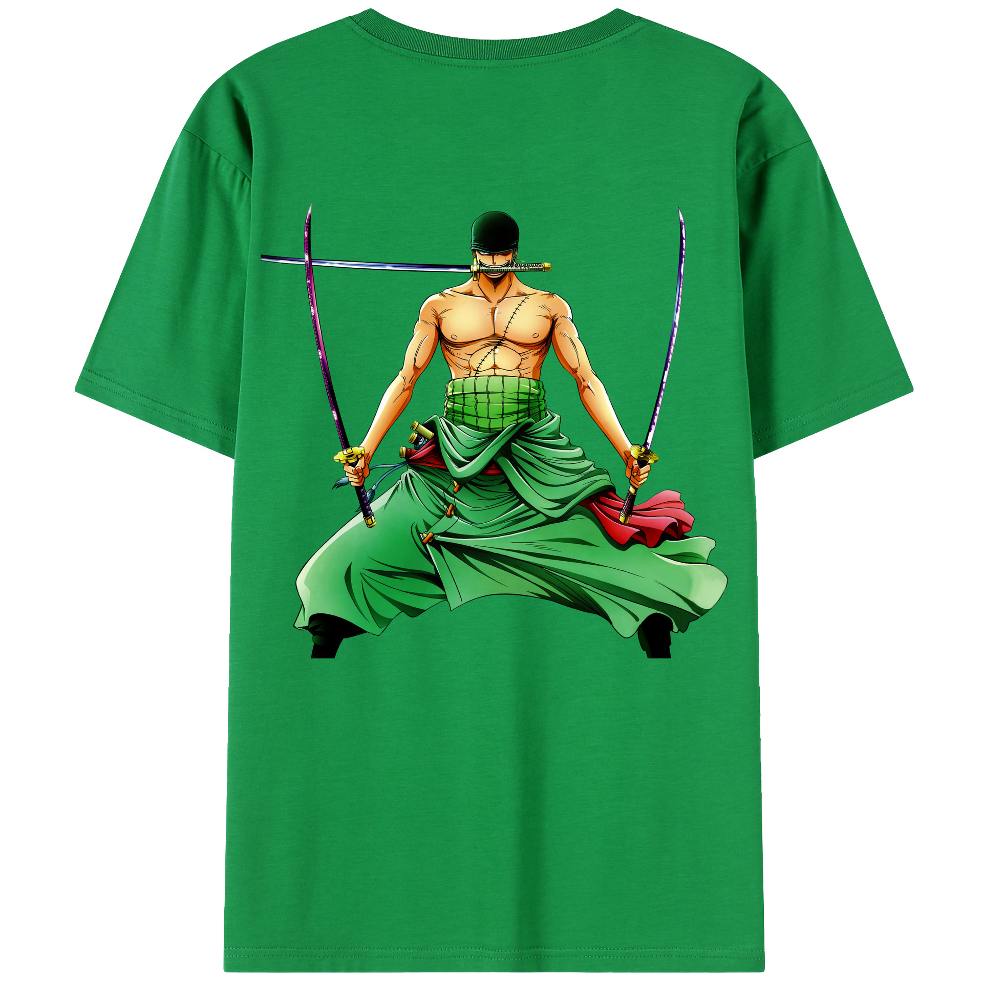 ワンピース ロロノア・ゾロ ONE PIECE Roronoa Zoro レディース半袖Tシャツ(バックプリント)