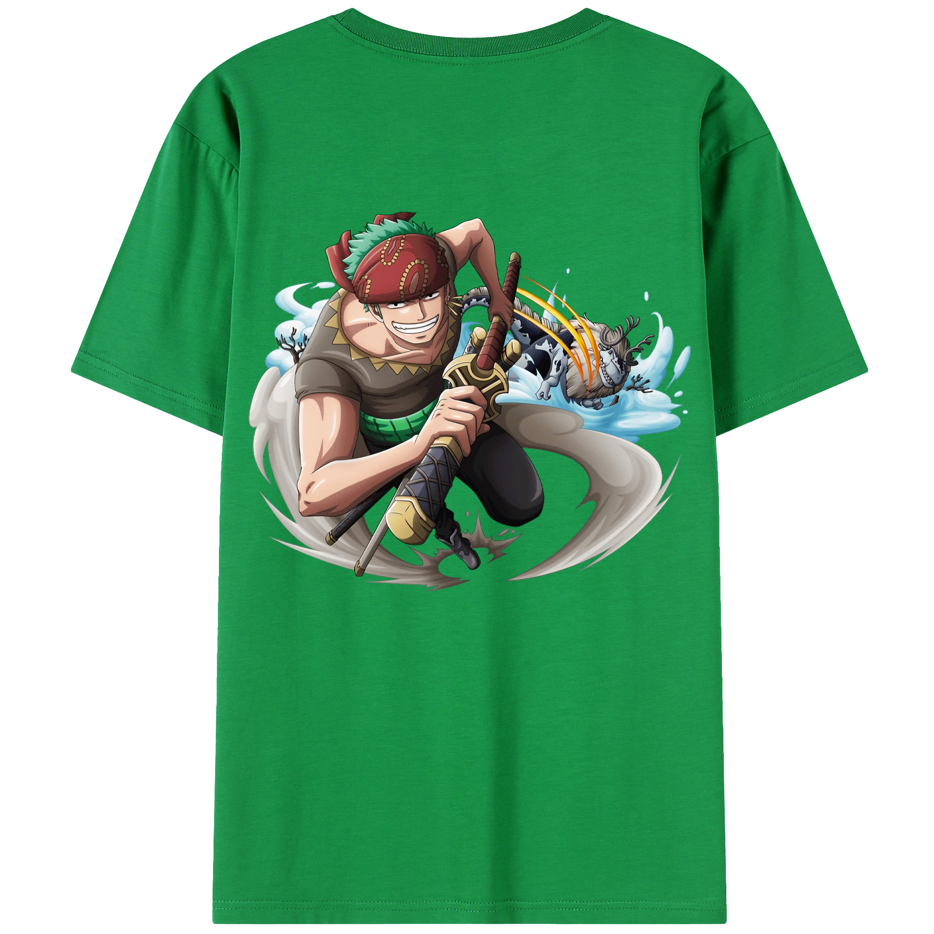 （画像用） ワンピース ロロノア・ゾロ ONE PIECE Roronoa Zoro レディース半袖Tシャツ(バックプリント)