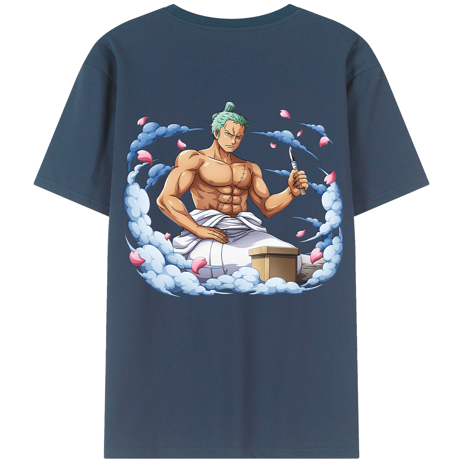 ワンピース ロロノア・ゾロ ONE PIECE Roronoa Zoro レディース半袖Tシャツ(バックプリント)