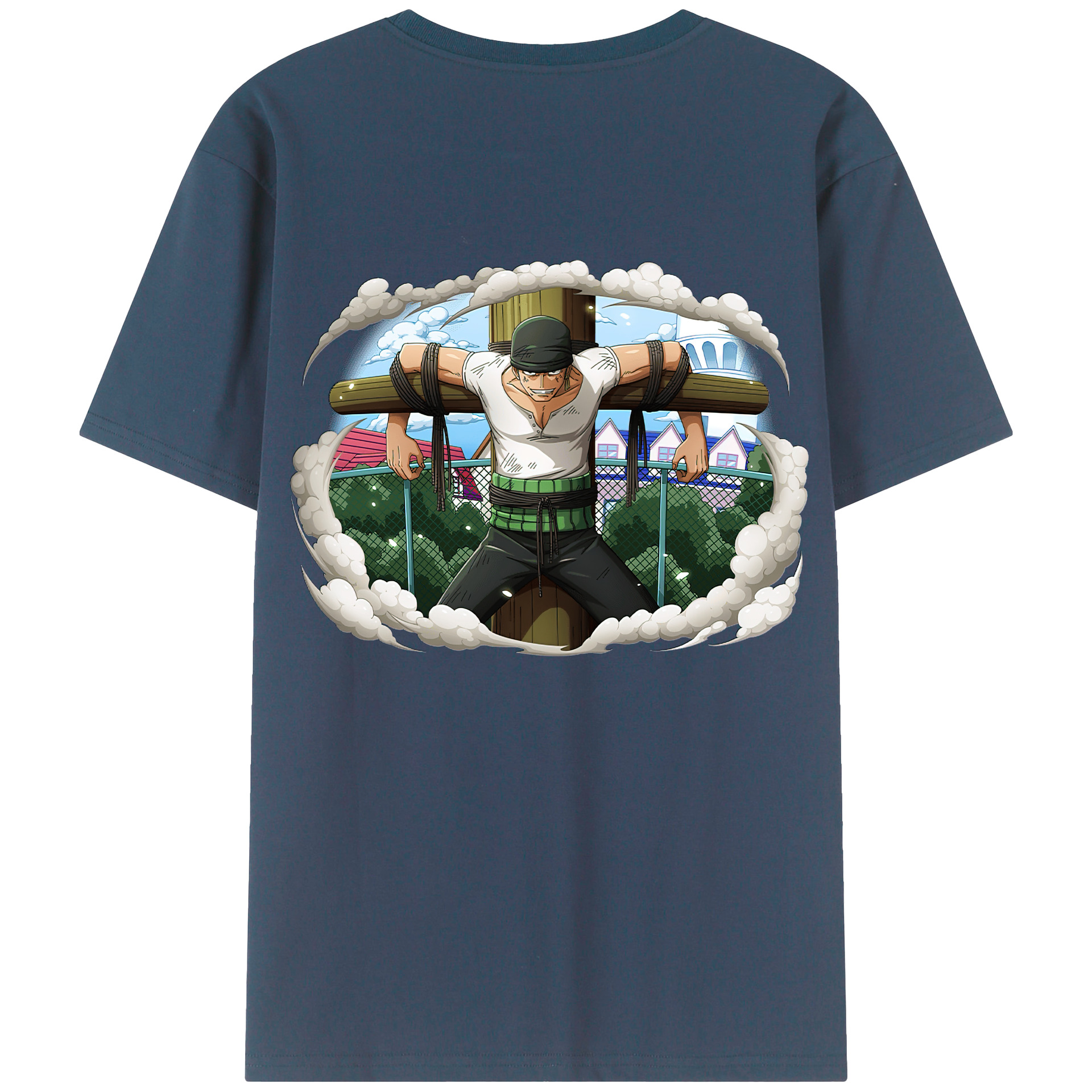 ワンピース ロロノア・ゾロ ONE PIECE Roronoa Zoro レディース半袖Tシャツ(バックプリント)