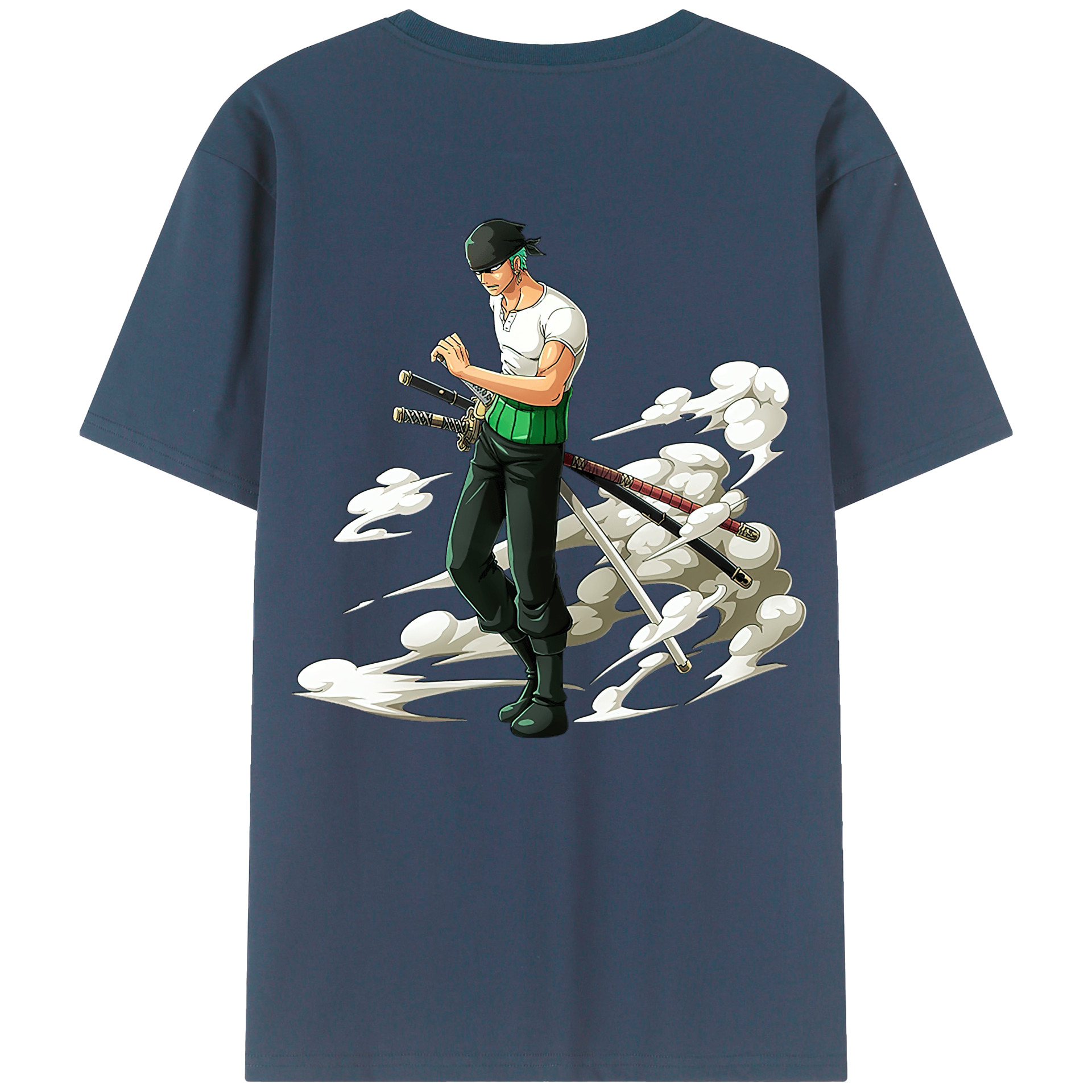 ワンピース ロロノア・ゾロ ONE PIECE Roronoa Zoro レディース半袖Tシャツ(バックプリント)