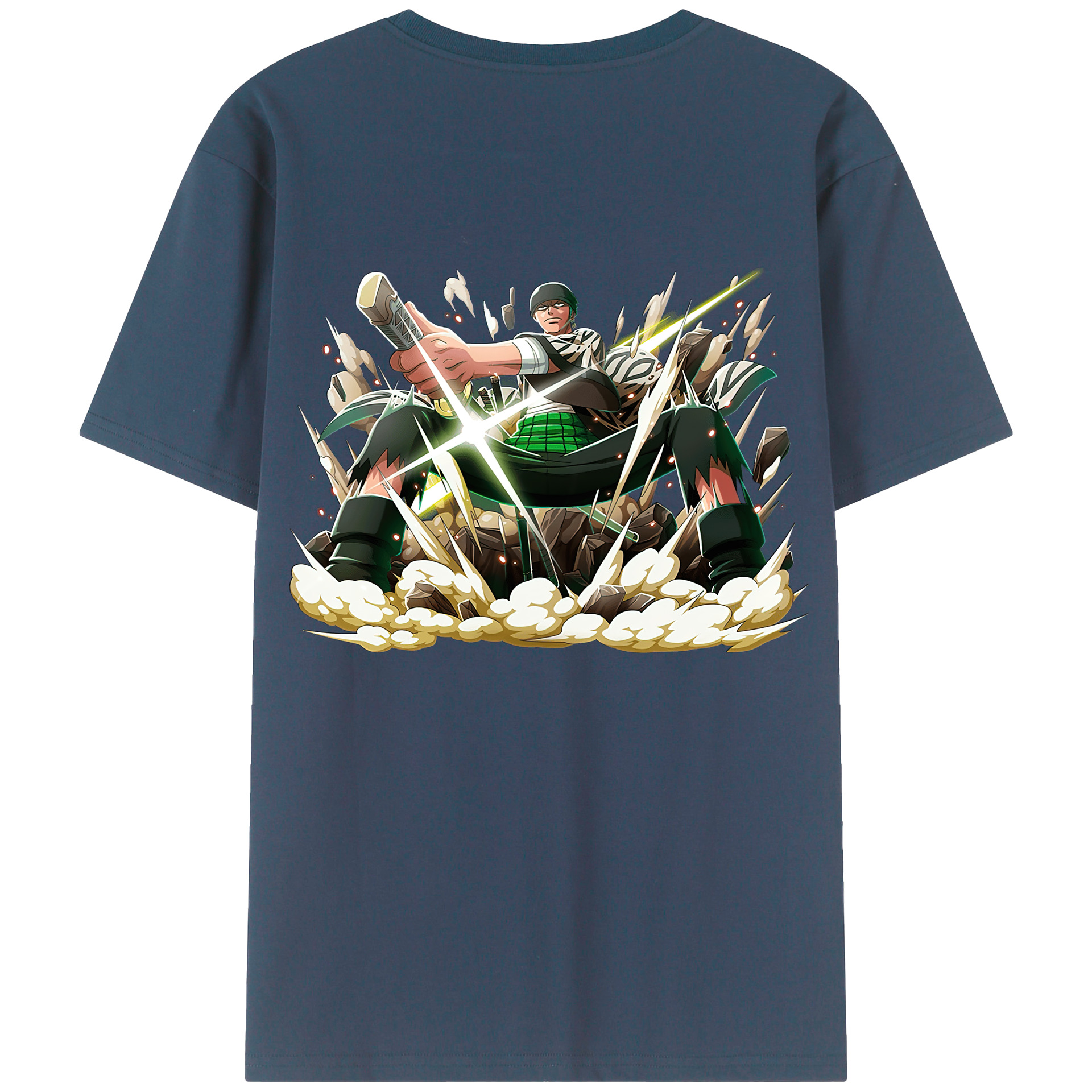 ワンピース ロロノア・ゾロ ONE PIECE Roronoa Zoro レディース半袖Tシャツ(バックプリント)