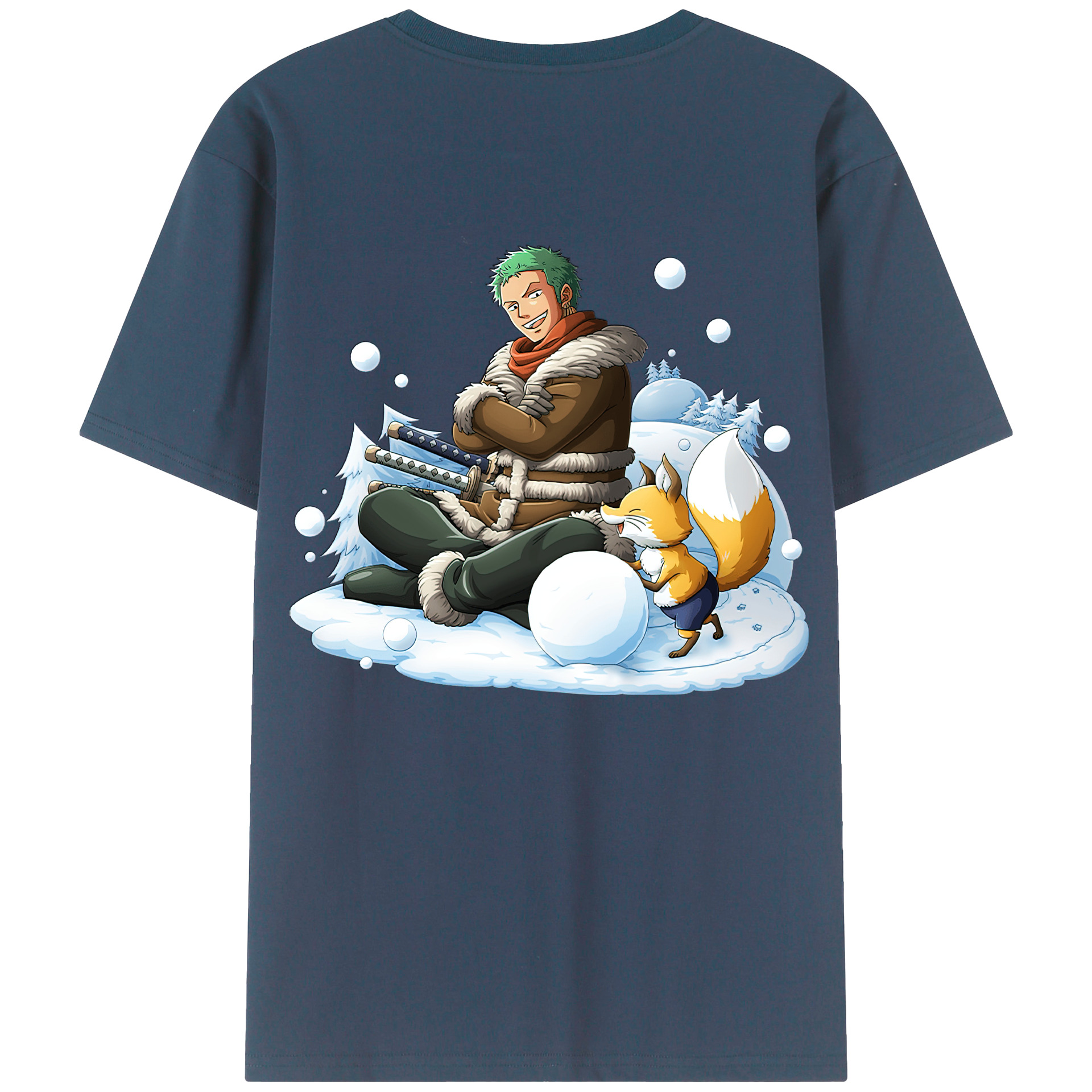 ワンピース ロロノア・ゾロ ONE PIECE Roronoa Zoro レディース半袖Tシャツ(バックプリント)