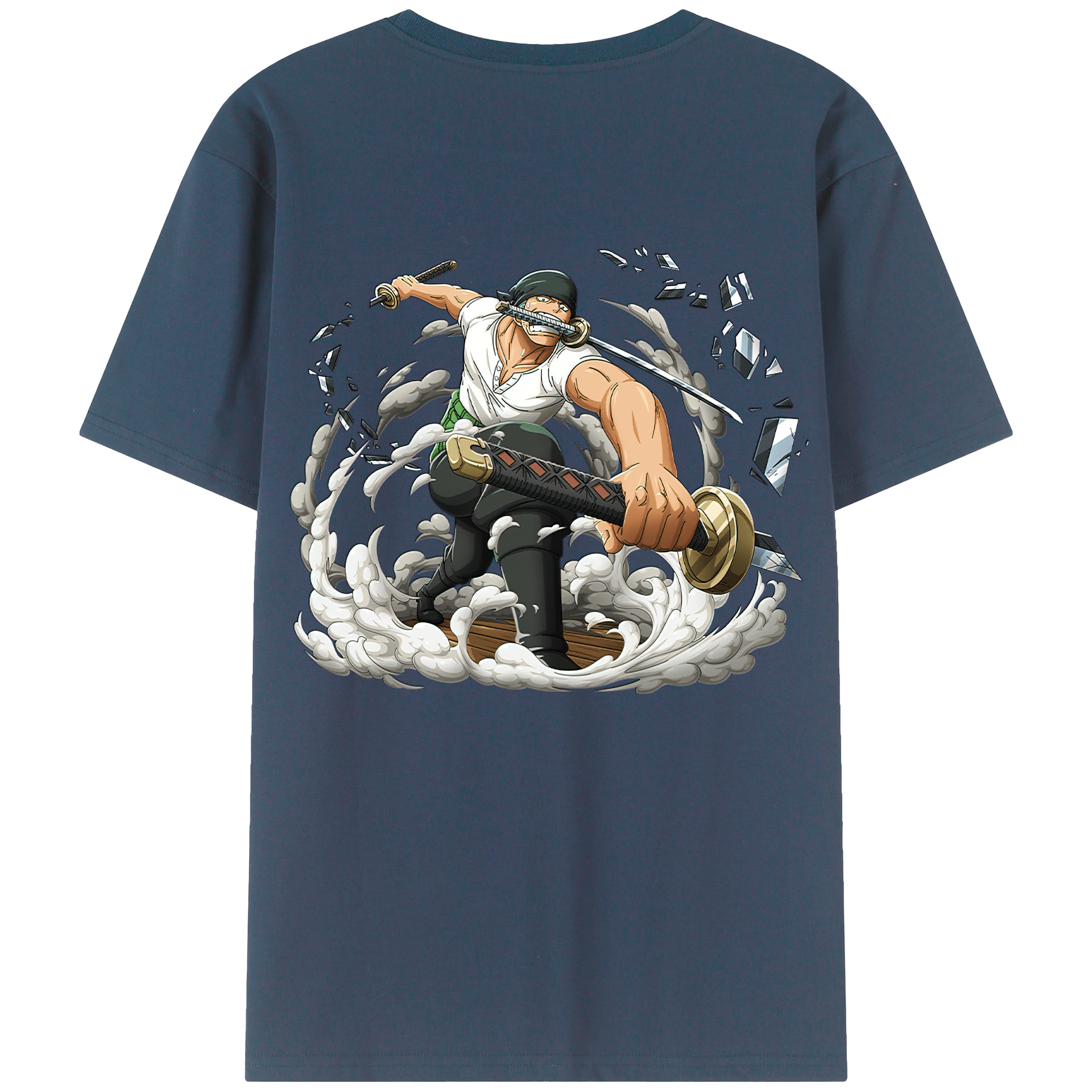 ワンピース ロロノア・ゾロ ONE PIECE Roronoa Zoro レディース半袖Tシャツ(バックプリント)