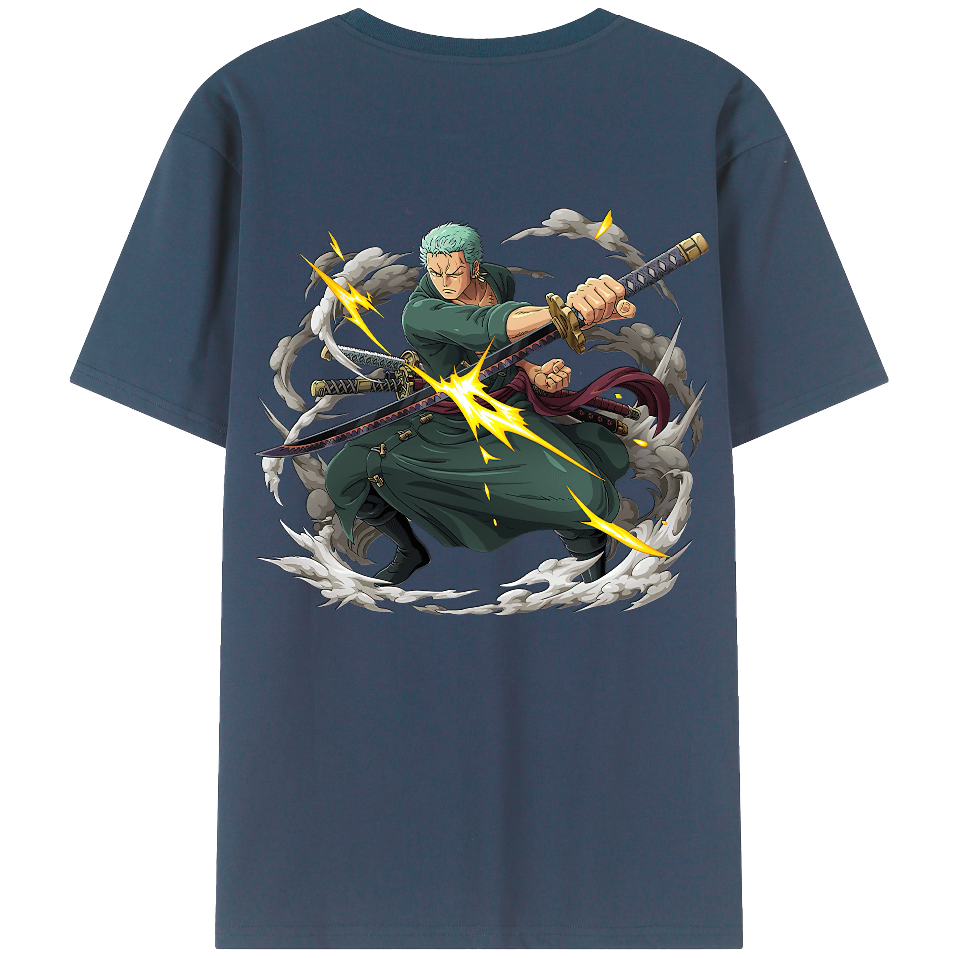 ワンピース ロロノア・ゾロ ONE PIECE Roronoa Zoro レディース半袖Tシャツ(バックプリント)