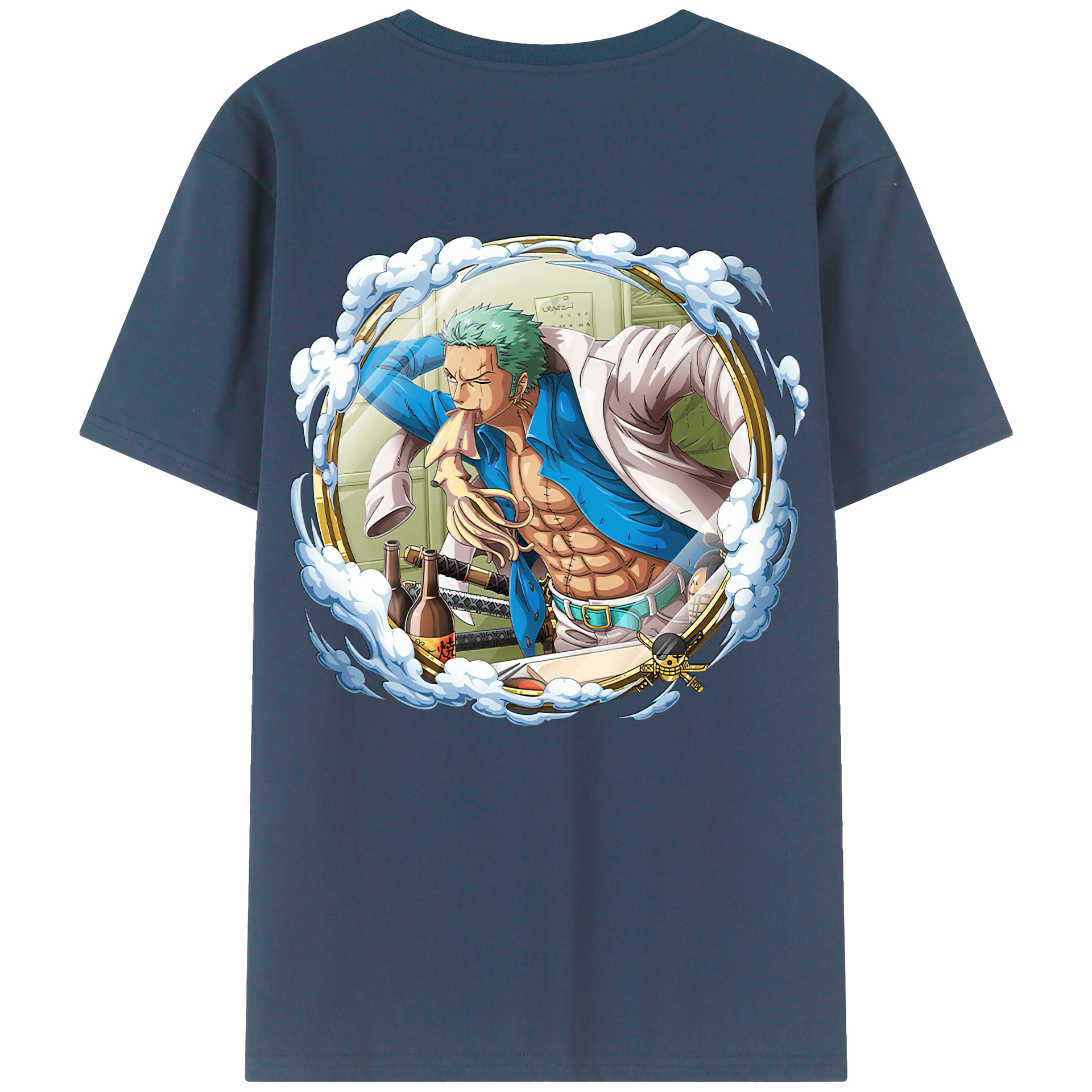 ワンピース ロロノア・ゾロ ONE PIECE Roronoa Zoro レディース半袖Tシャツ(バックプリント)