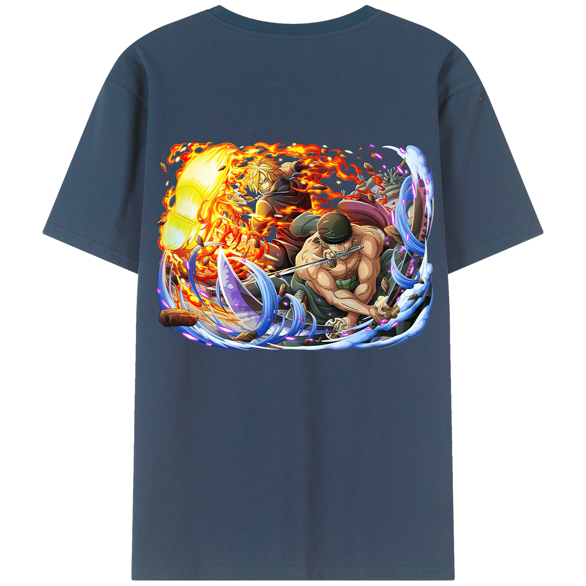ワンピース ロロノア・ゾロ ONE PIECE Roronoa Zoro レディース半袖Tシャツ(バックプリント)