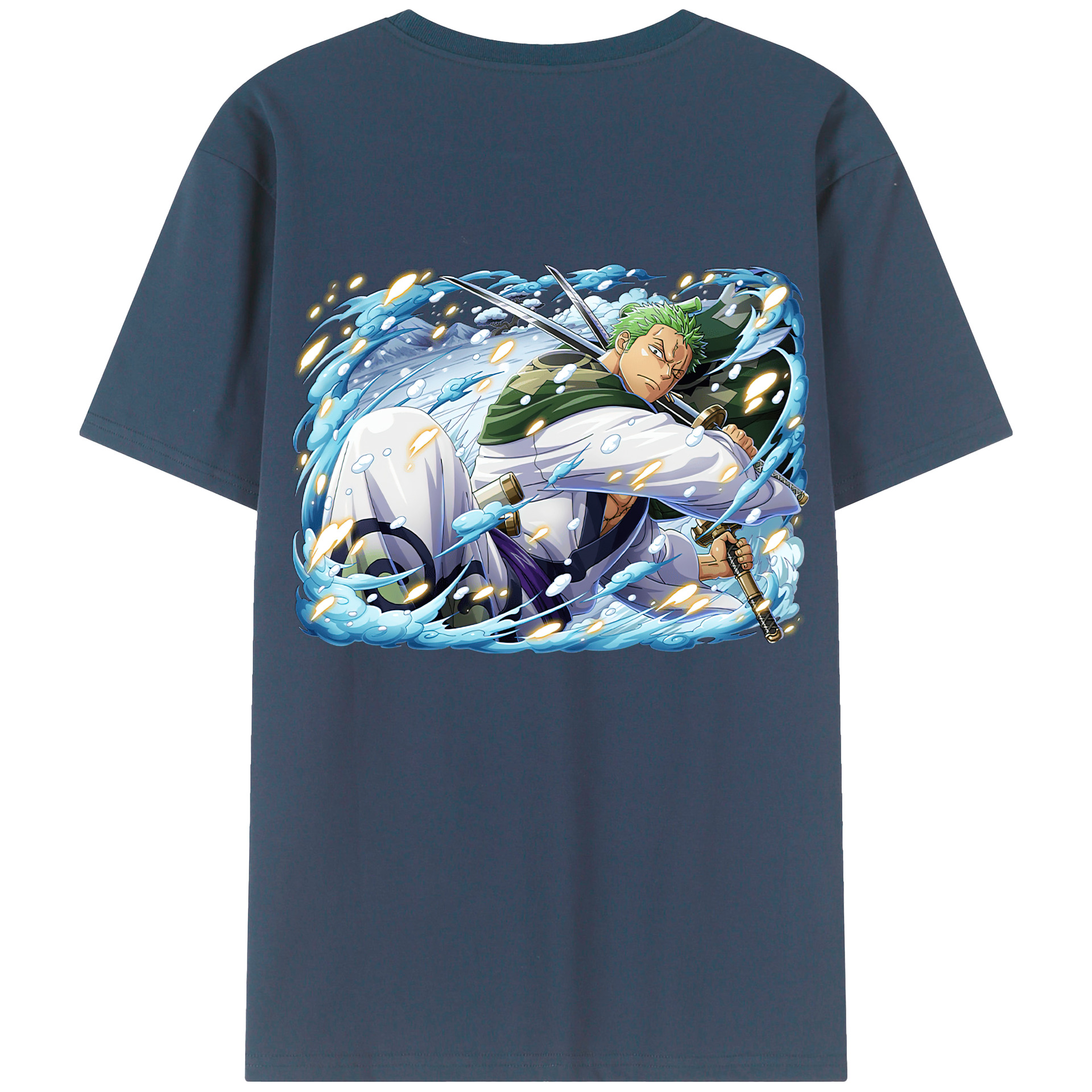 ワンピース ロロノア・ゾロ ONE PIECE Roronoa Zoro レディース半袖Tシャツ(バックプリント)