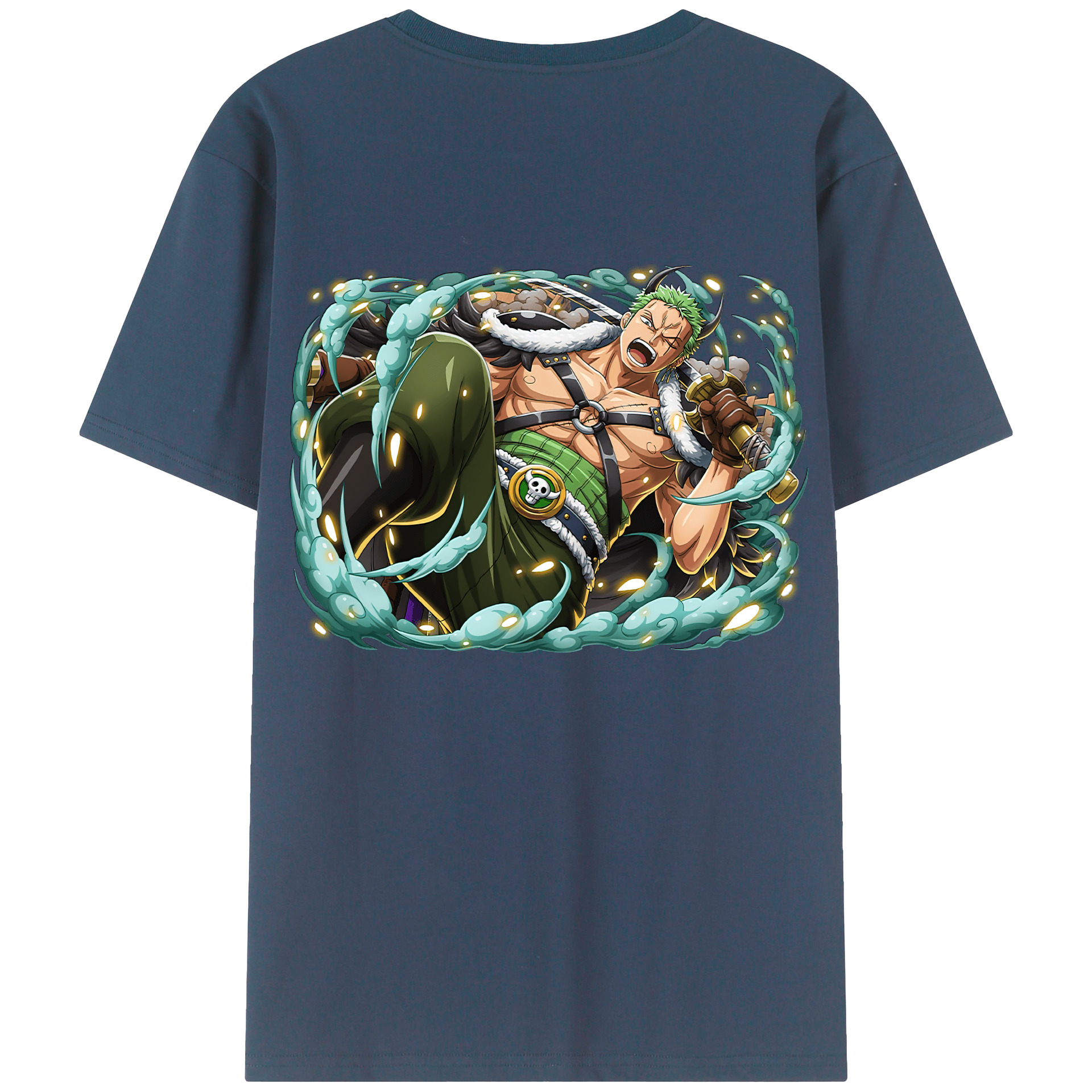 ワンピース ロロノア・ゾロ ONE PIECE Roronoa Zoro レディース半袖Tシャツ(バックプリント)