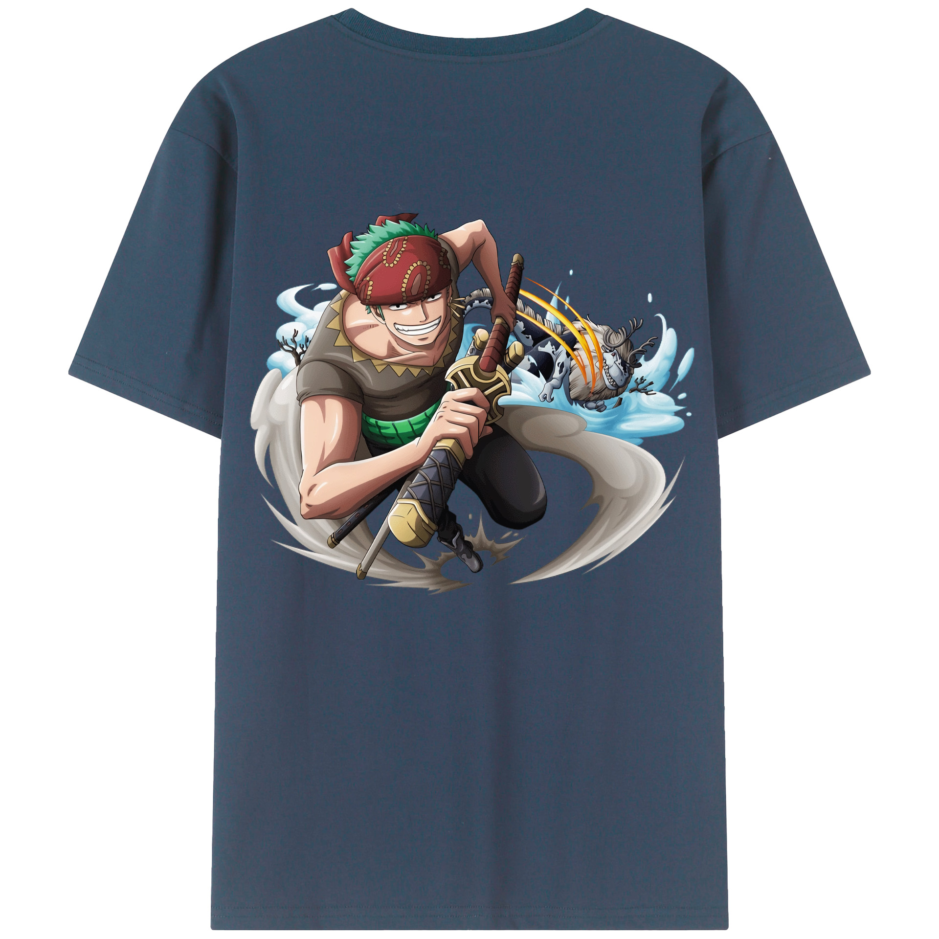 （画像用） ワンピース ロロノア・ゾロ ONE PIECE Roronoa Zoro レディース半袖Tシャツ(バックプリント)