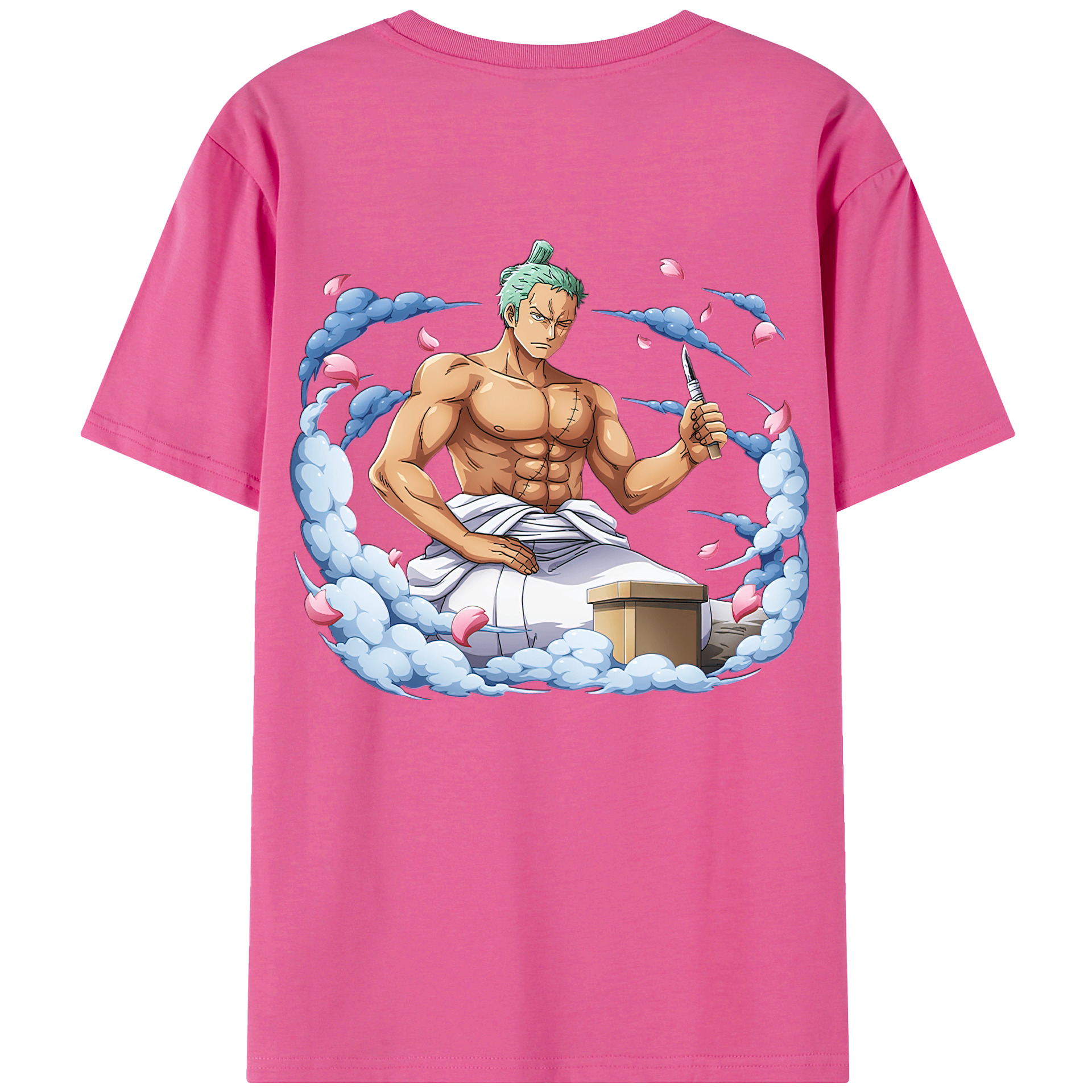 ワンピース ロロノア・ゾロ ONE PIECE Roronoa Zoro レディース半袖Tシャツ(バックプリント)