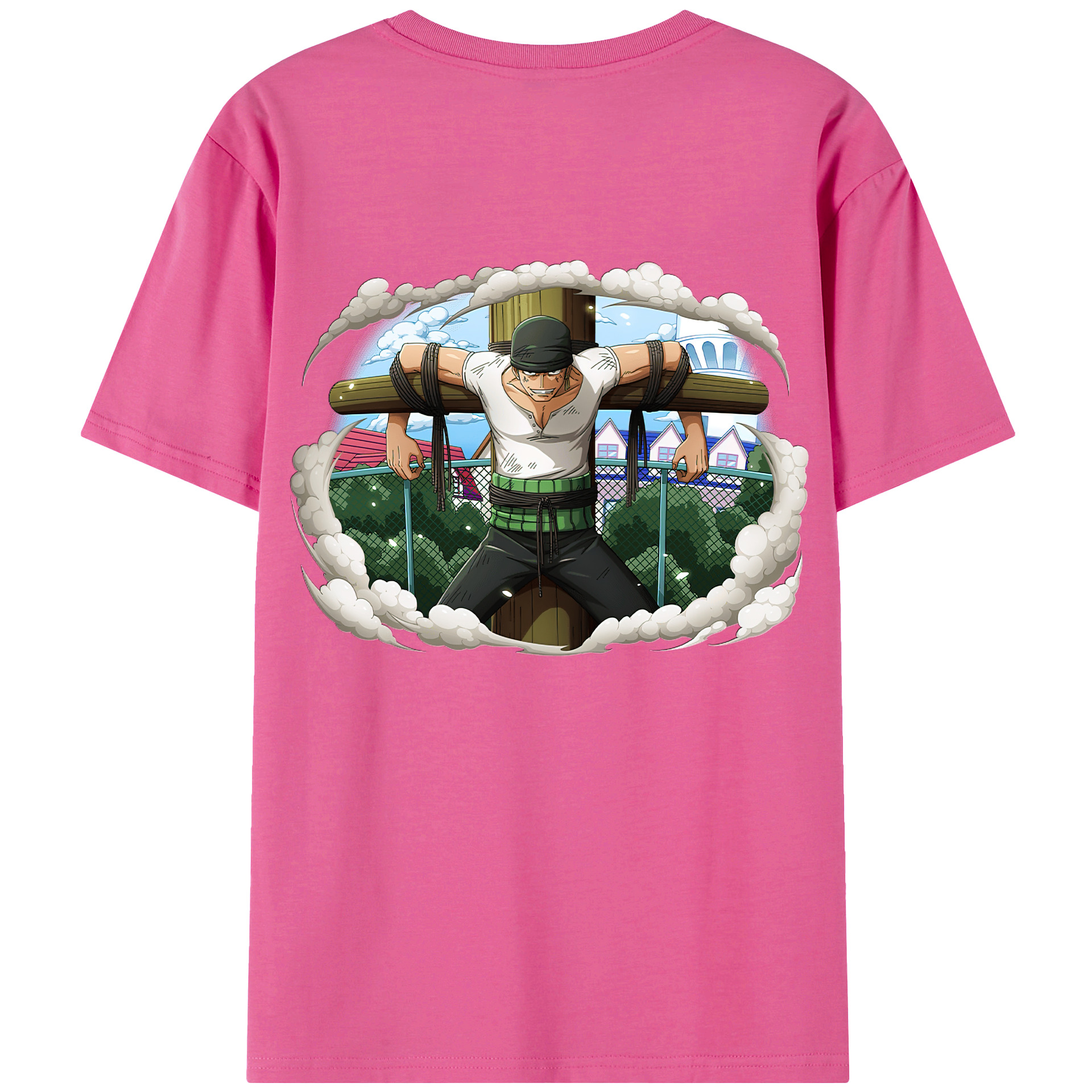 ワンピース ロロノア・ゾロ ONE PIECE Roronoa Zoro レディース半袖Tシャツ(バックプリント)