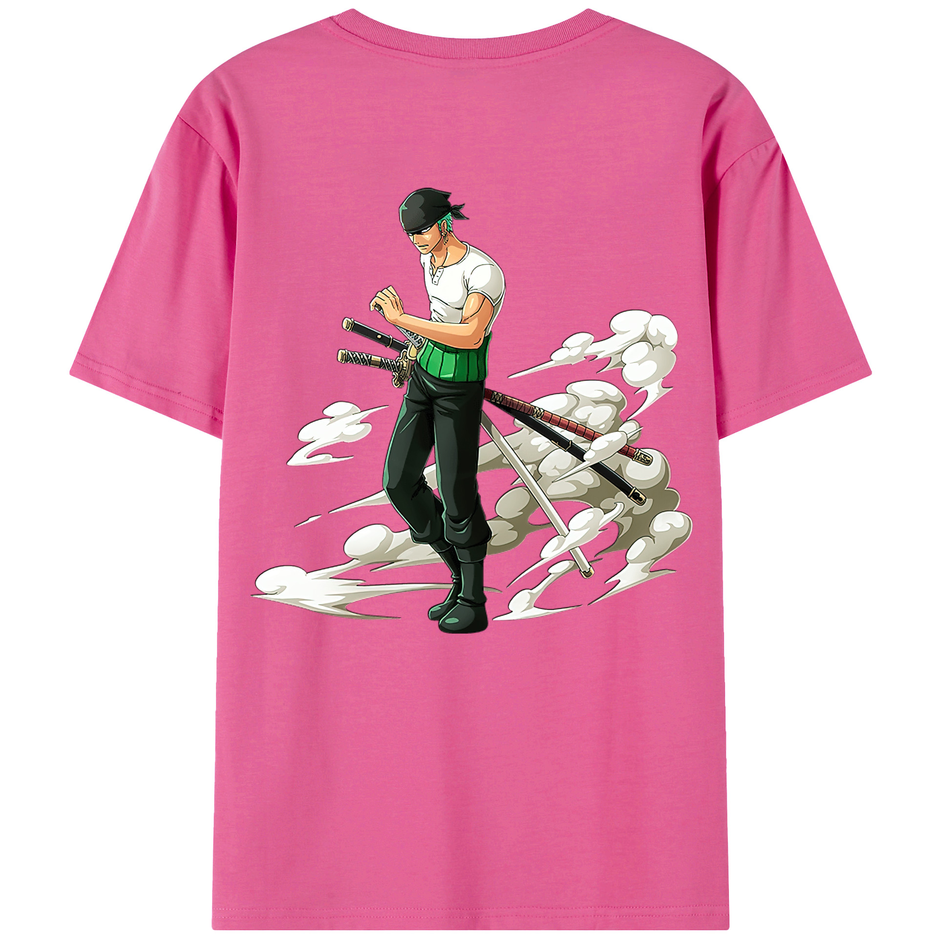 ワンピース ロロノア・ゾロ ONE PIECE Roronoa Zoro レディース半袖Tシャツ(バックプリント)