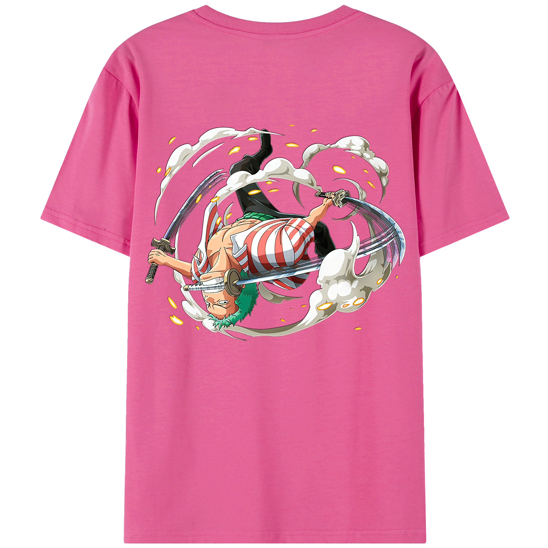 ワンピース ロロノア・ゾロ ONE PIECE Roronoa Zoro レディース半袖Tシャツ(バックプリント)