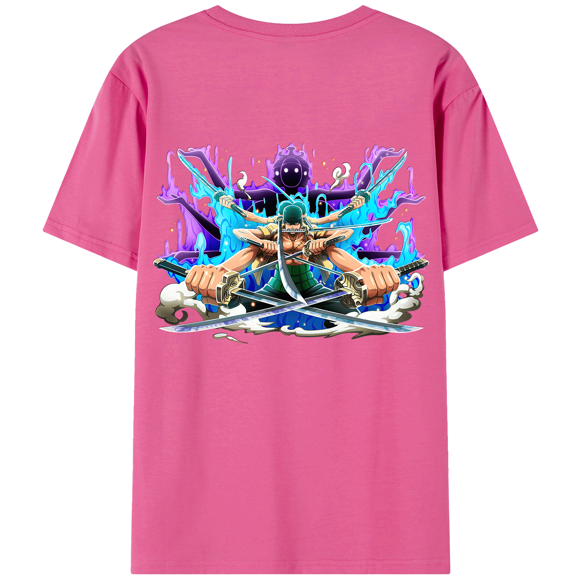ワンピース ロロノア・ゾロ ONE PIECE Roronoa Zoro レディース半袖Tシャツ(バックプリント)