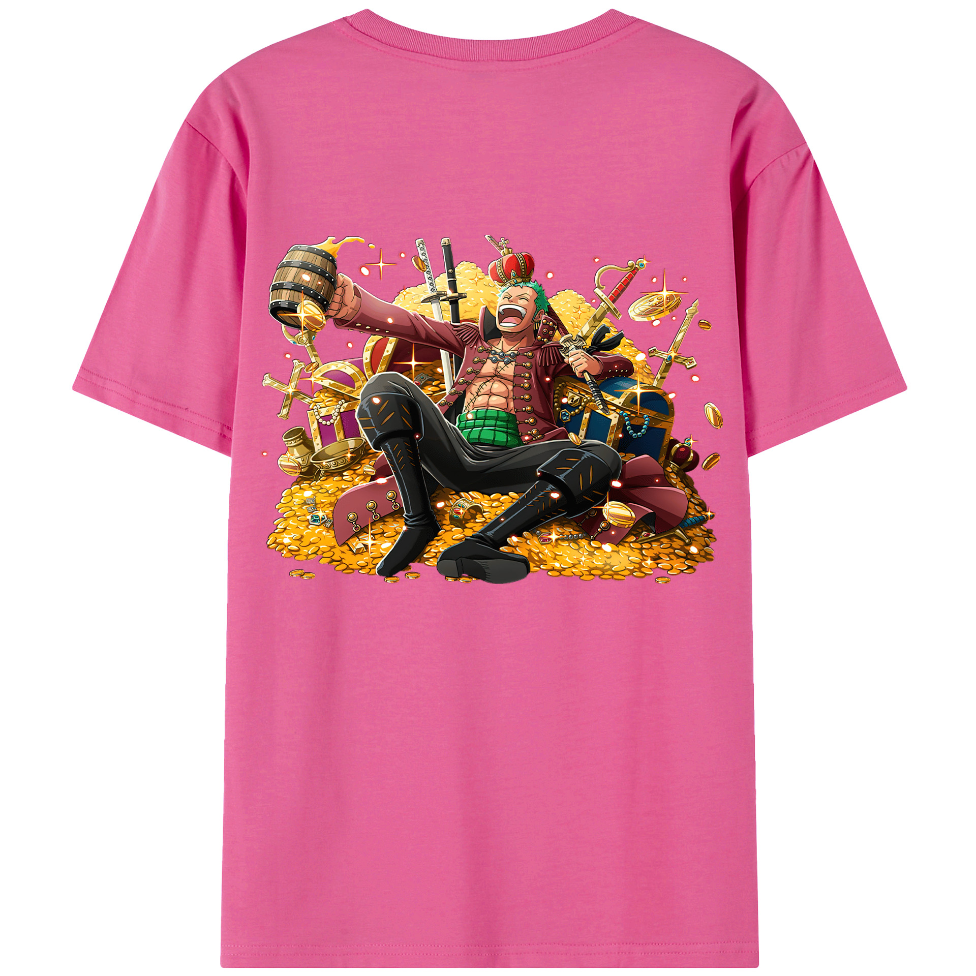 ワンピース ロロノア・ゾロ ONE PIECE Roronoa Zoro レディース半袖Tシャツ(バックプリント)