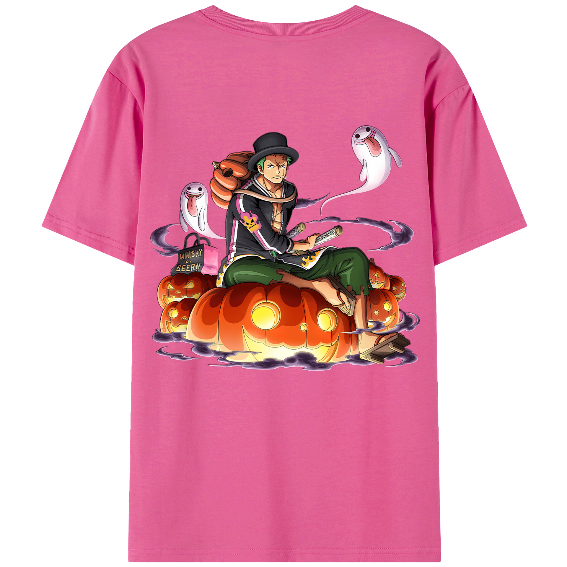 ワンピース ロロノア・ゾロ ONE PIECE Roronoa Zoro レディース半袖Tシャツ(バックプリント)