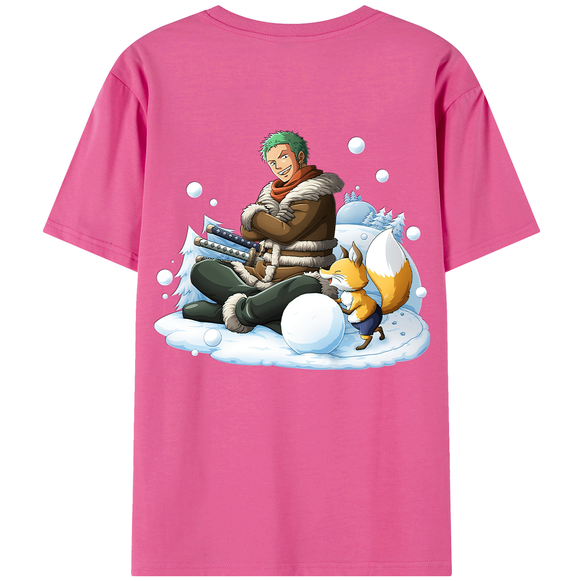 ワンピース ロロノア・ゾロ ONE PIECE Roronoa Zoro レディース半袖Tシャツ(バックプリント)