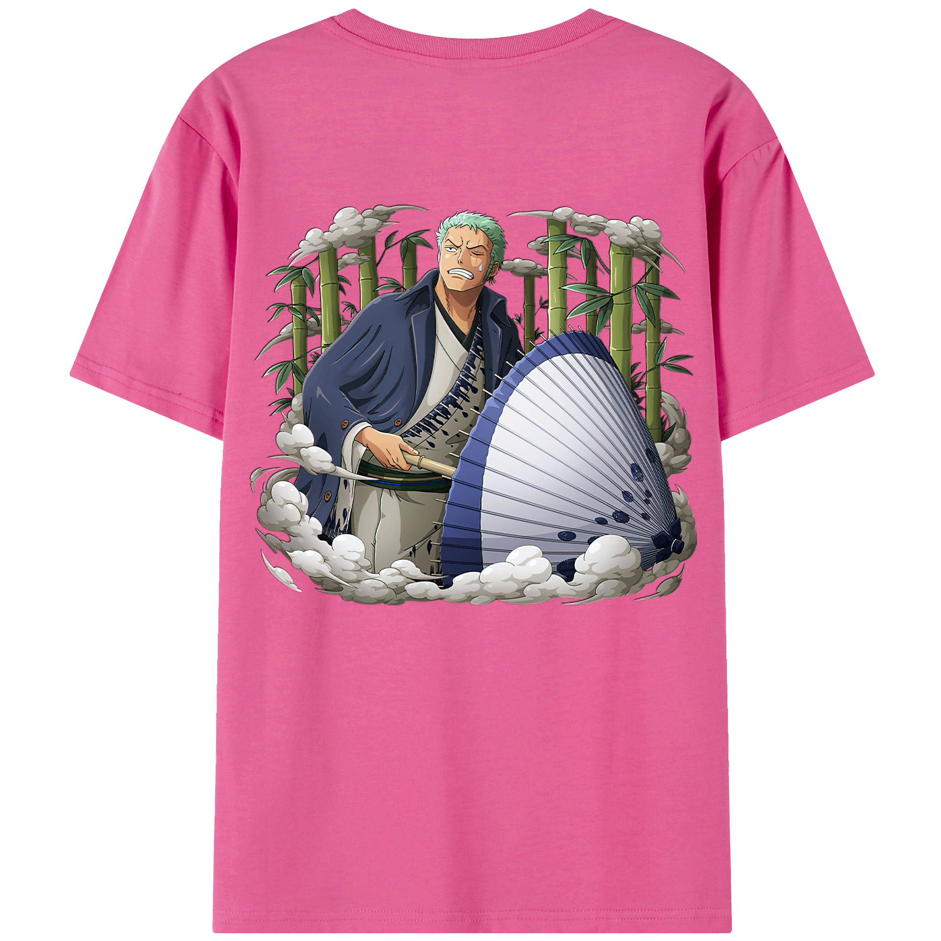 ワンピース ロロノア・ゾロ ONE PIECE Roronoa Zoro レディース半袖Tシャツ(バックプリント)