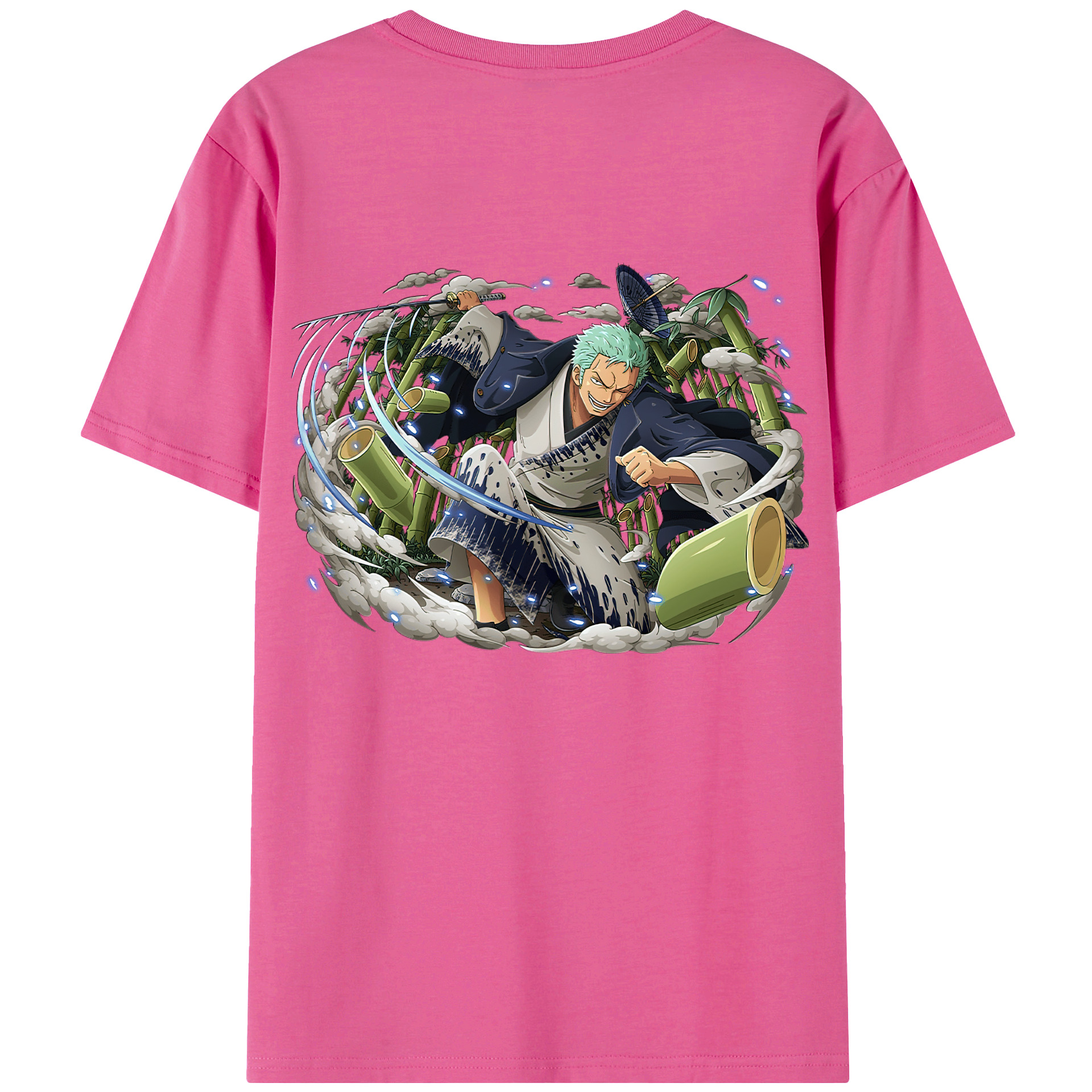 ワンピース ロロノア・ゾロ ONE PIECE Roronoa Zoro レディース半袖Tシャツ(バックプリント)
