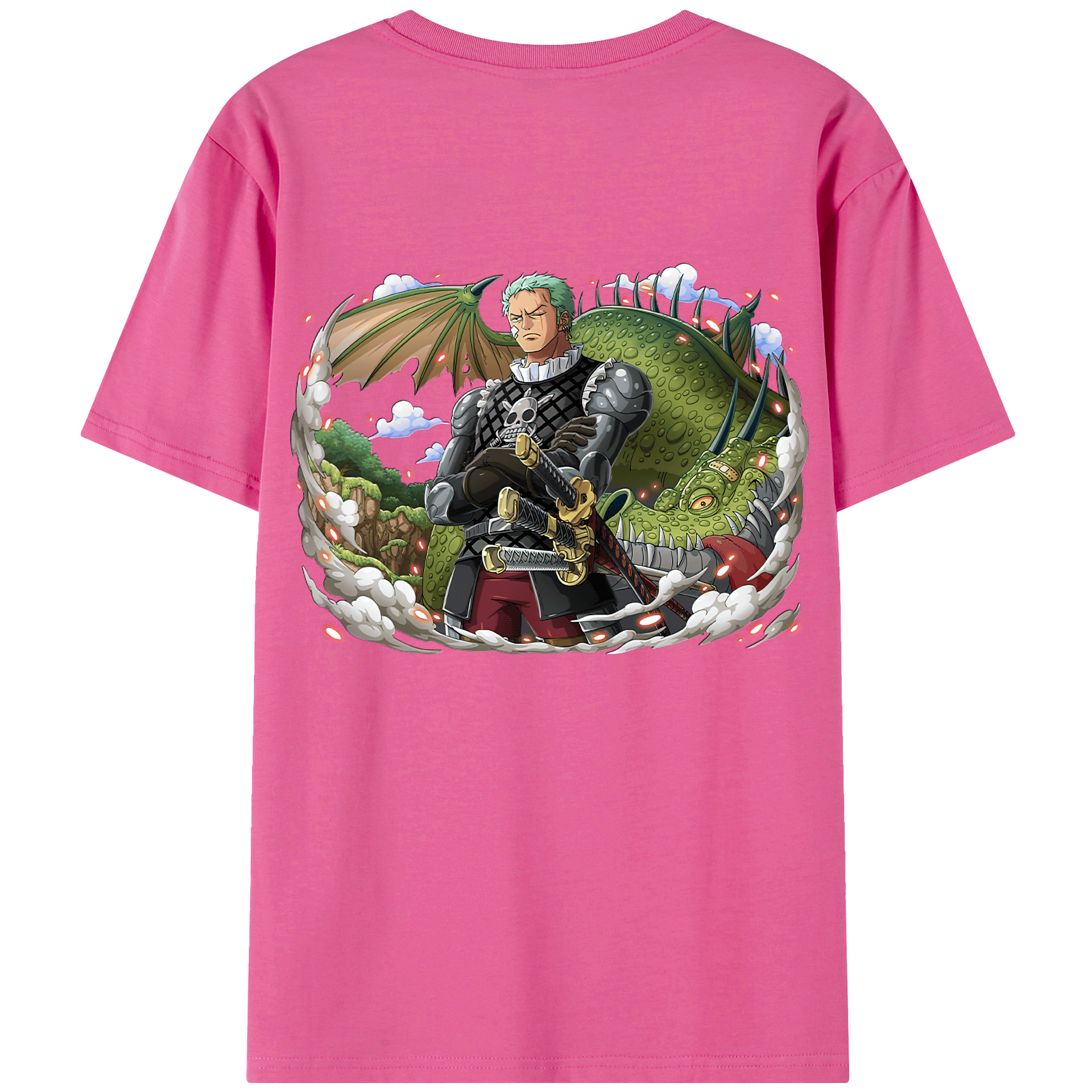 ワンピース ロロノア・ゾロ ONE PIECE Roronoa Zoro レディース半袖Tシャツ(バックプリント)