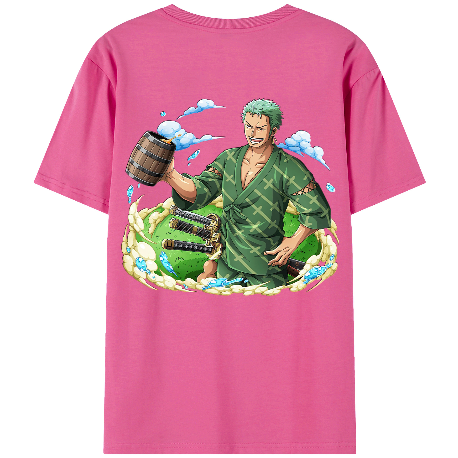 ワンピース ロロノア・ゾロ ONE PIECE Roronoa Zoro レディース半袖Tシャツ(バックプリント)