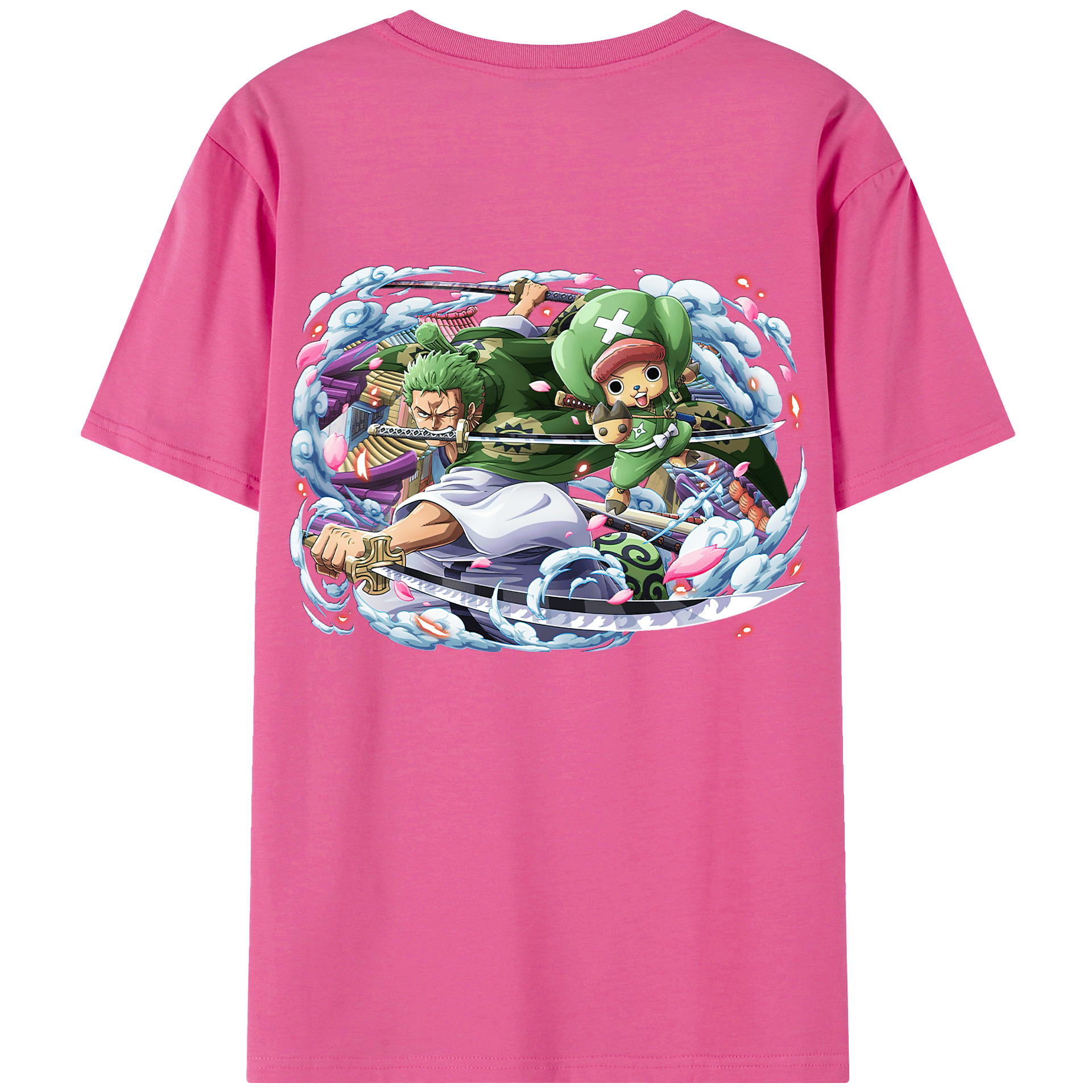 ワンピース ロロノア・ゾロ ONE PIECE Roronoa Zoro レディース半袖Tシャツ(バックプリント)