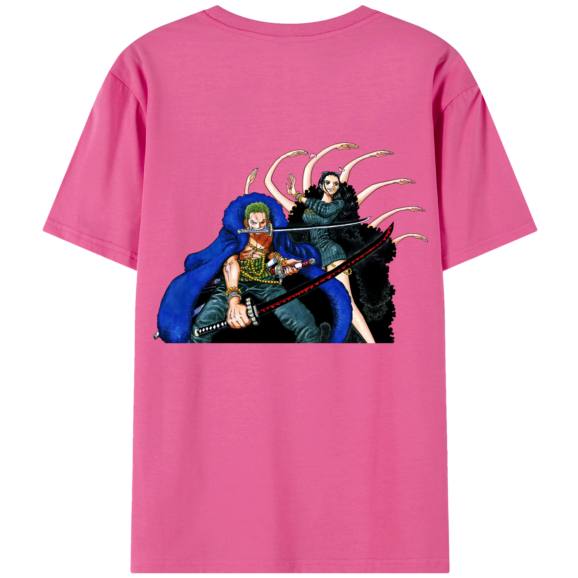ワンピース ロロノア・ゾロ ONE PIECE Roronoa Zoro レディース半袖Tシャツ(バックプリント)
