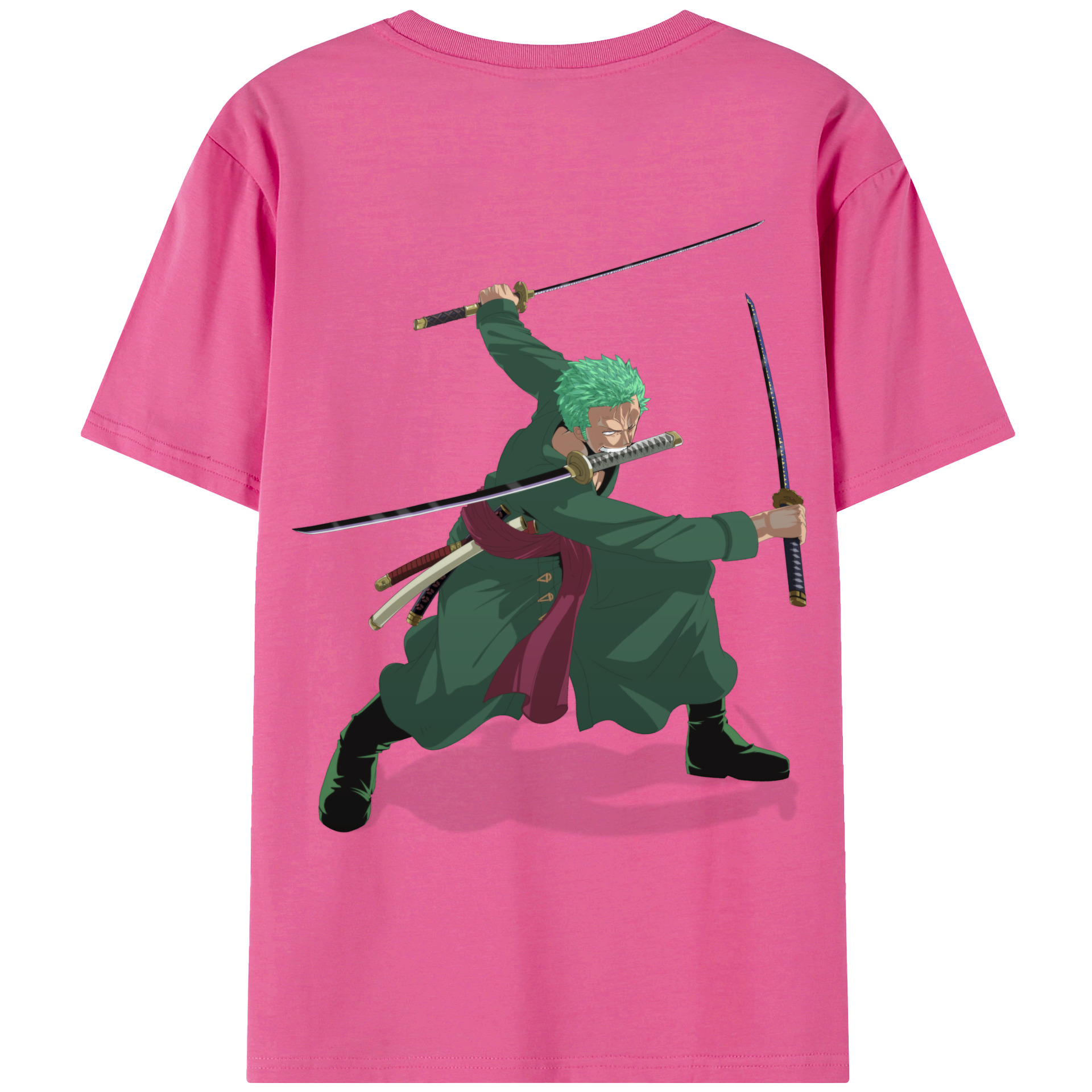 ワンピース ロロノア・ゾロ ONE PIECE Roronoa Zoro レディース半袖Tシャツ(バックプリント)