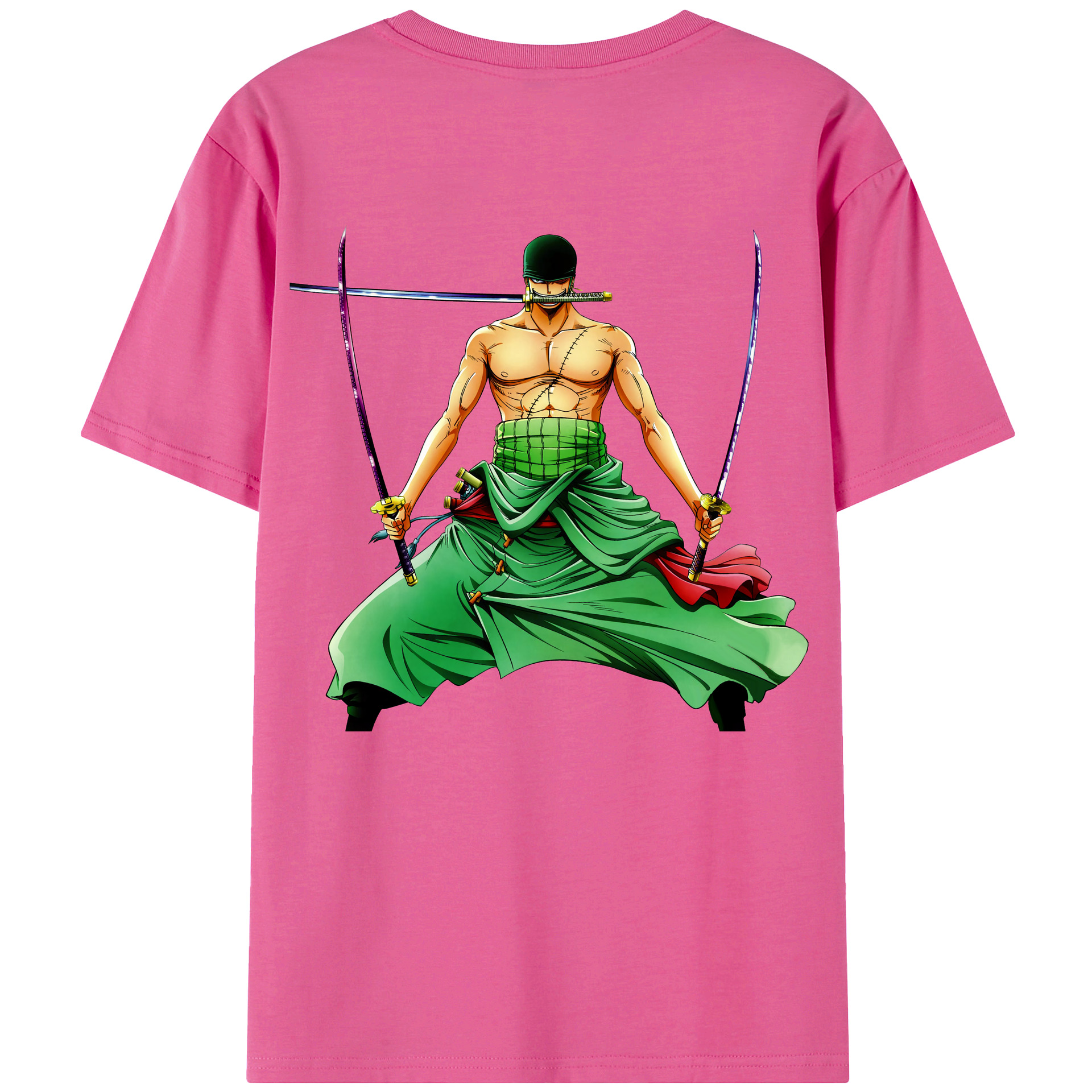 ワンピース ロロノア・ゾロ ONE PIECE Roronoa Zoro レディース半袖Tシャツ(バックプリント)