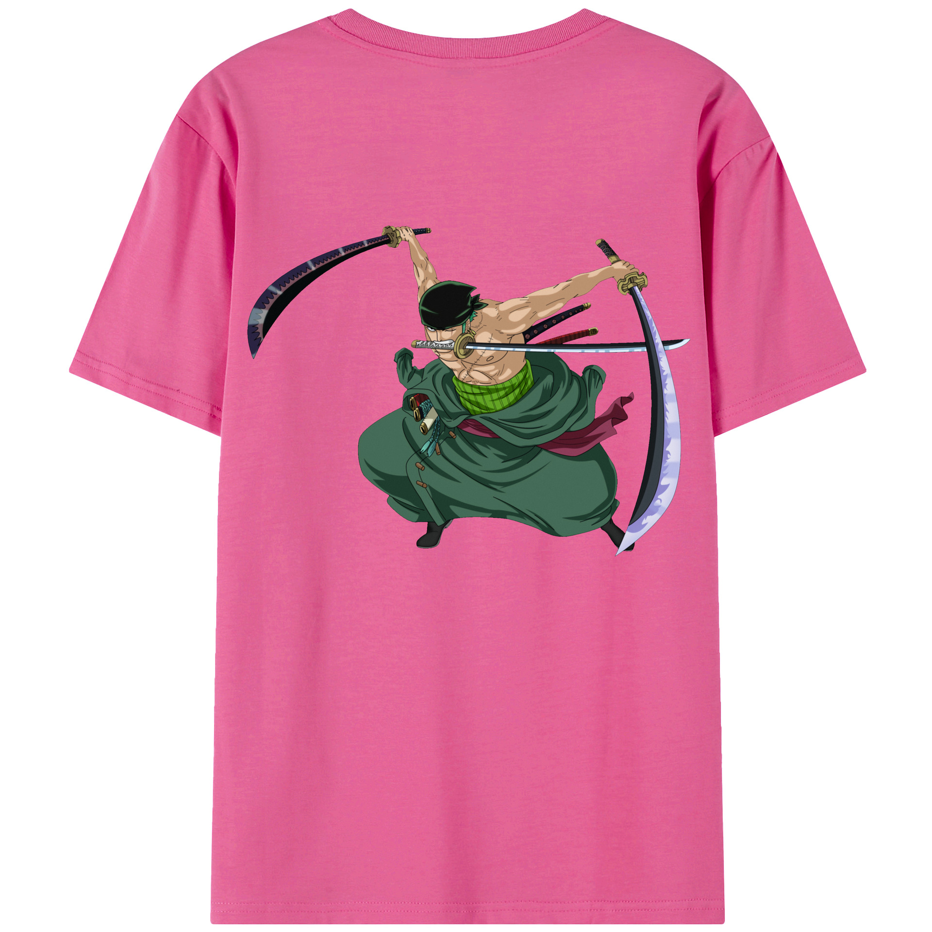 ワンピース ロロノア・ゾロ ONE PIECE Roronoa Zoro レディース半袖Tシャツ(バックプリント)