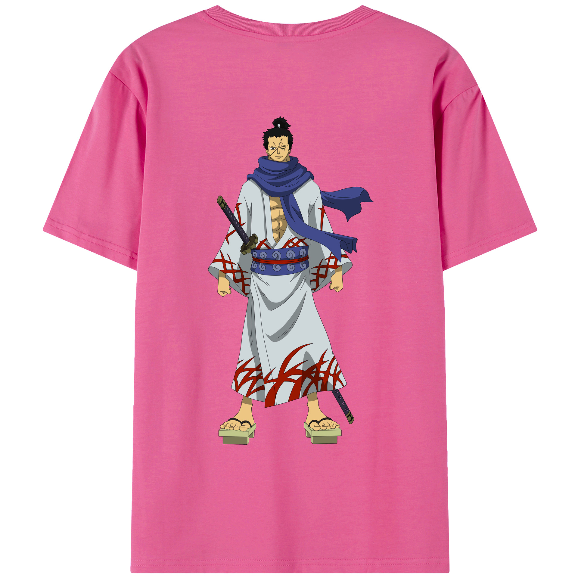 ワンピース ロロノア・ゾロ ONE PIECE Roronoa Zoro レディース半袖Tシャツ(バックプリント)