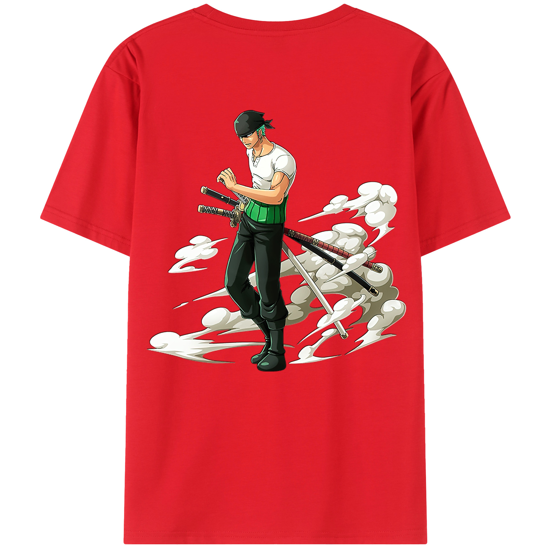 ワンピース ロロノア・ゾロ ONE PIECE Roronoa Zoro レディース半袖Tシャツ(バックプリント)