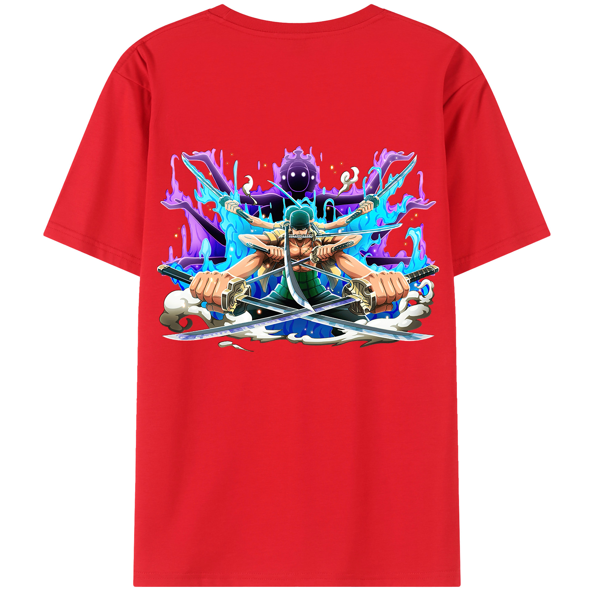 ワンピース ロロノア・ゾロ ONE PIECE Roronoa Zoro レディース半袖Tシャツ(バックプリント)