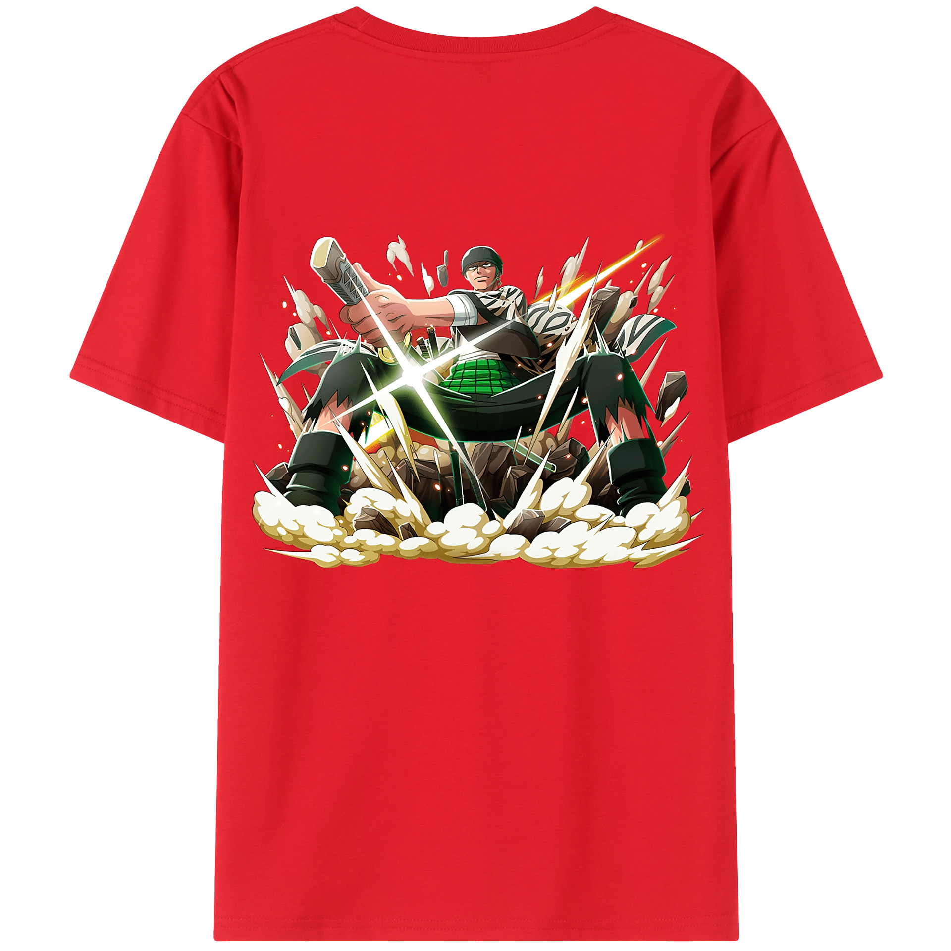 ワンピース ロロノア・ゾロ ONE PIECE Roronoa Zoro レディース半袖Tシャツ(バックプリント)