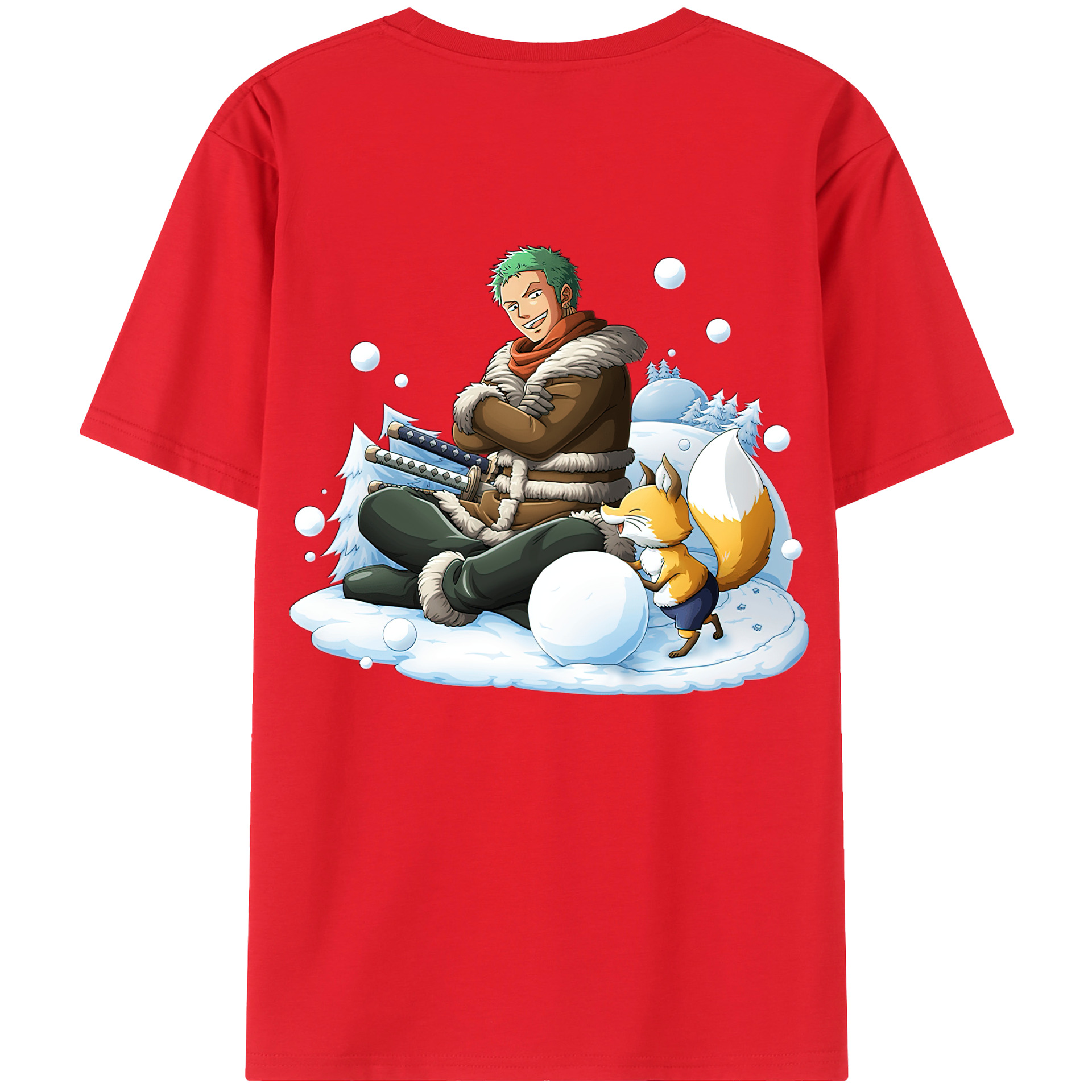 ワンピース ロロノア・ゾロ ONE PIECE Roronoa Zoro レディース半袖Tシャツ(バックプリント)