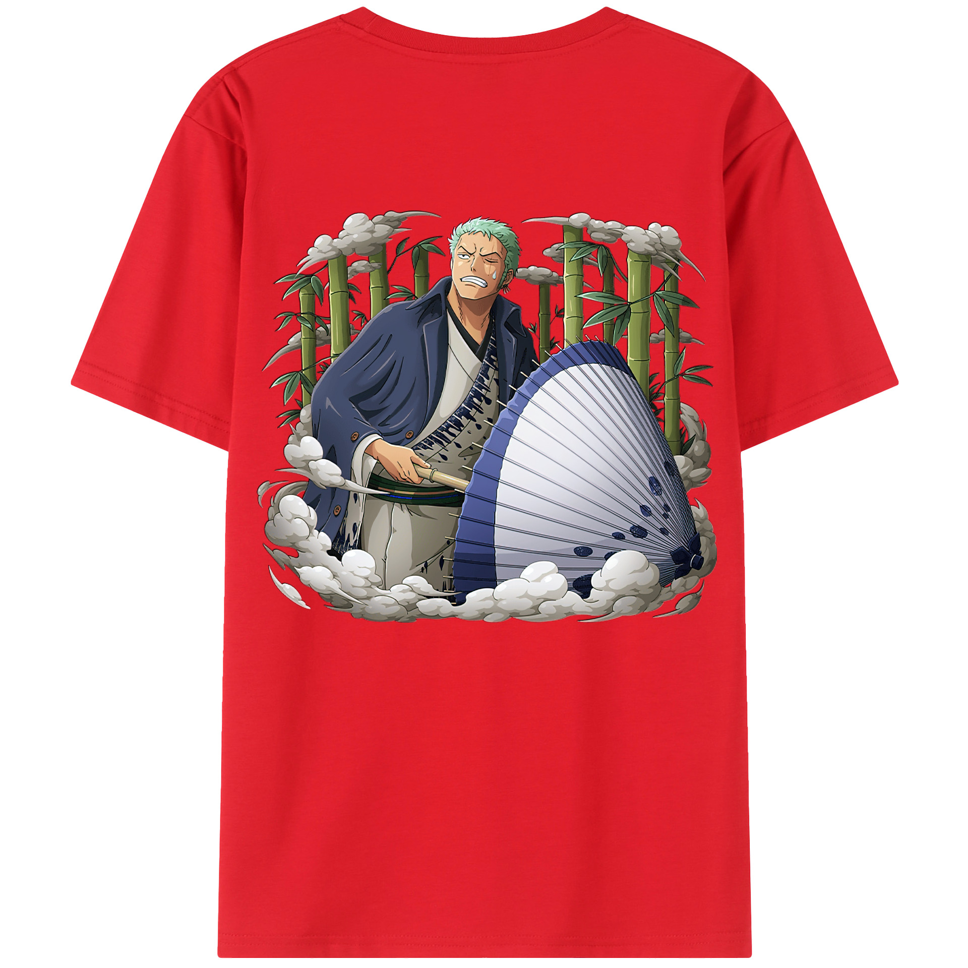 ワンピース ロロノア・ゾロ ONE PIECE Roronoa Zoro レディース半袖Tシャツ(バックプリント)