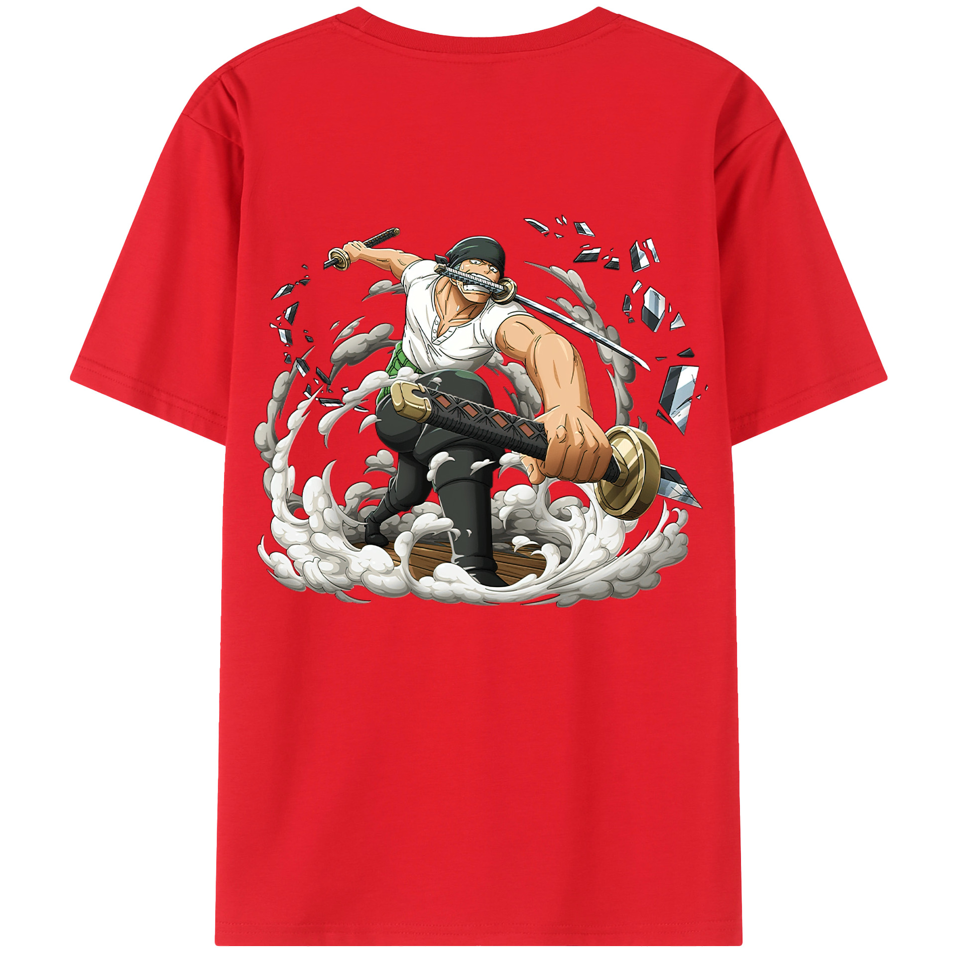 ワンピース ロロノア・ゾロ ONE PIECE Roronoa Zoro レディース半袖Tシャツ(バックプリント)