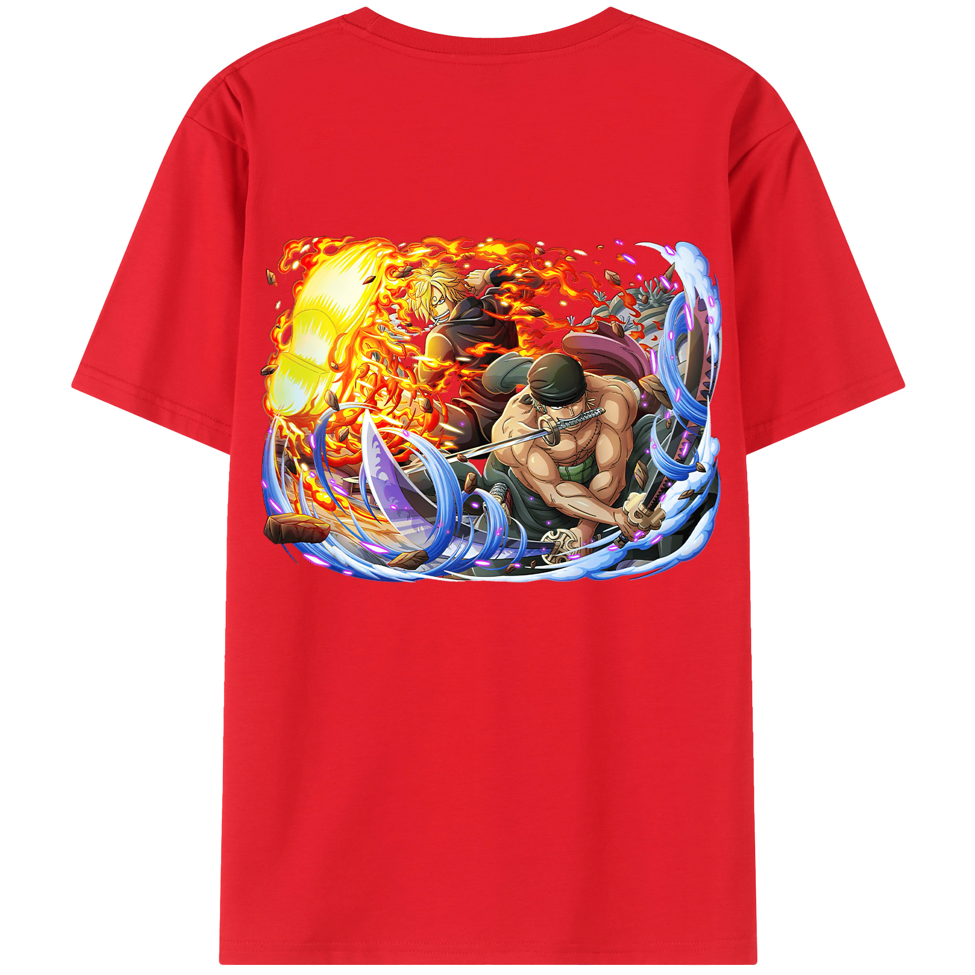 ワンピース ロロノア・ゾロ ONE PIECE Roronoa Zoro レディース半袖Tシャツ(バックプリント)