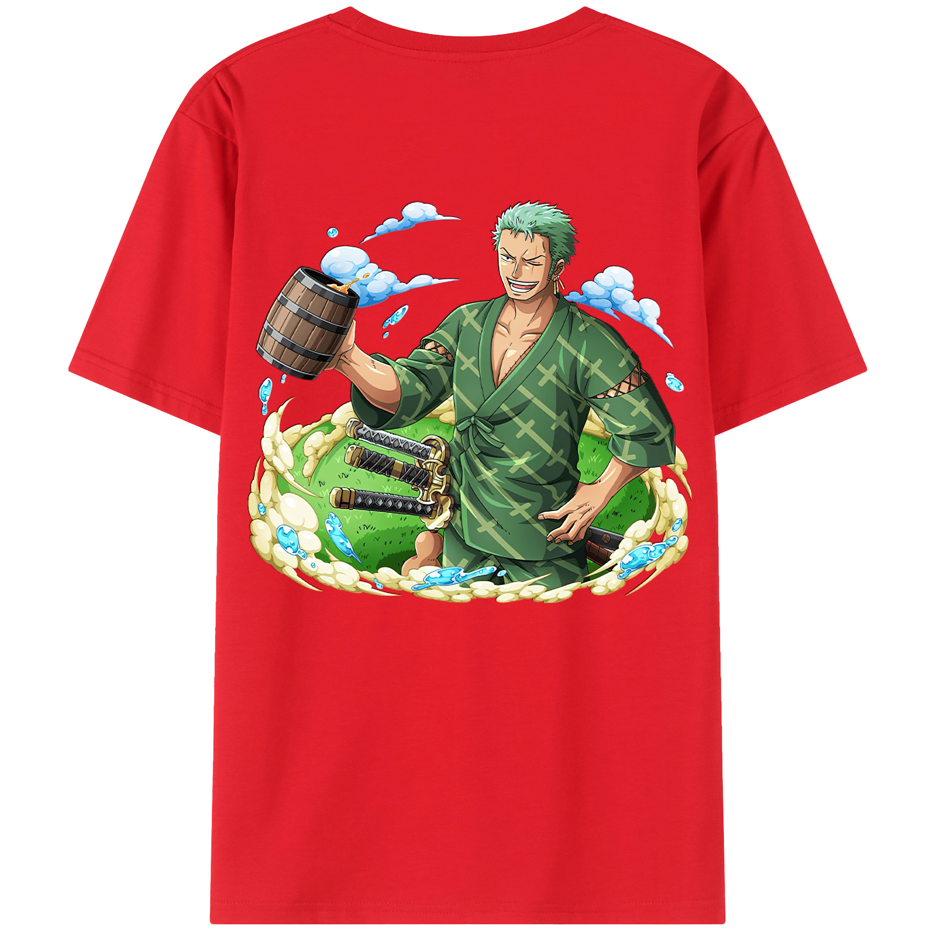 ワンピース ロロノア・ゾロ ONE PIECE Roronoa Zoro レディース半袖Tシャツ(バックプリント)