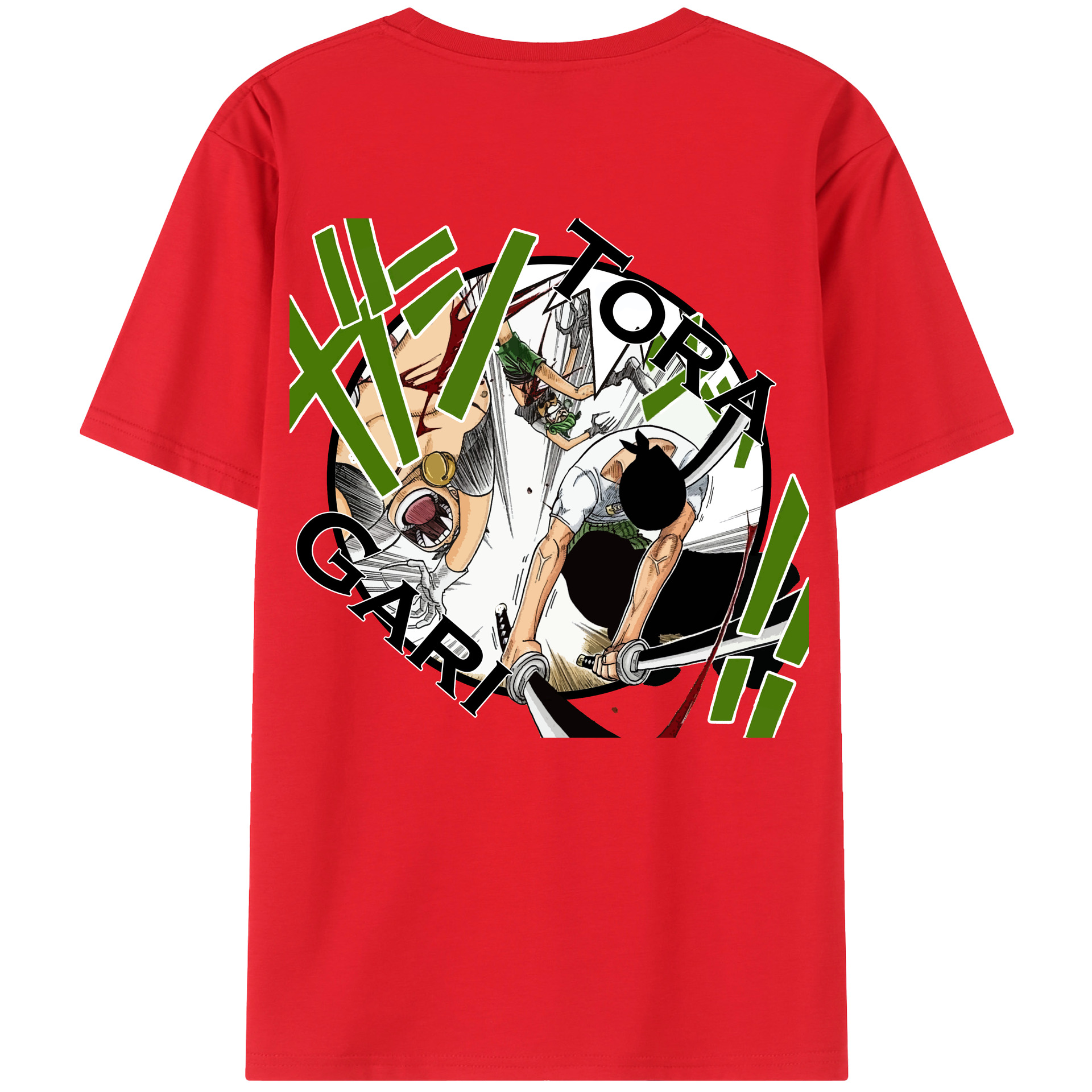 ワンピース ロロノア・ゾロ ONE PIECE Roronoa Zoro レディース半袖Tシャツ(バックプリント)