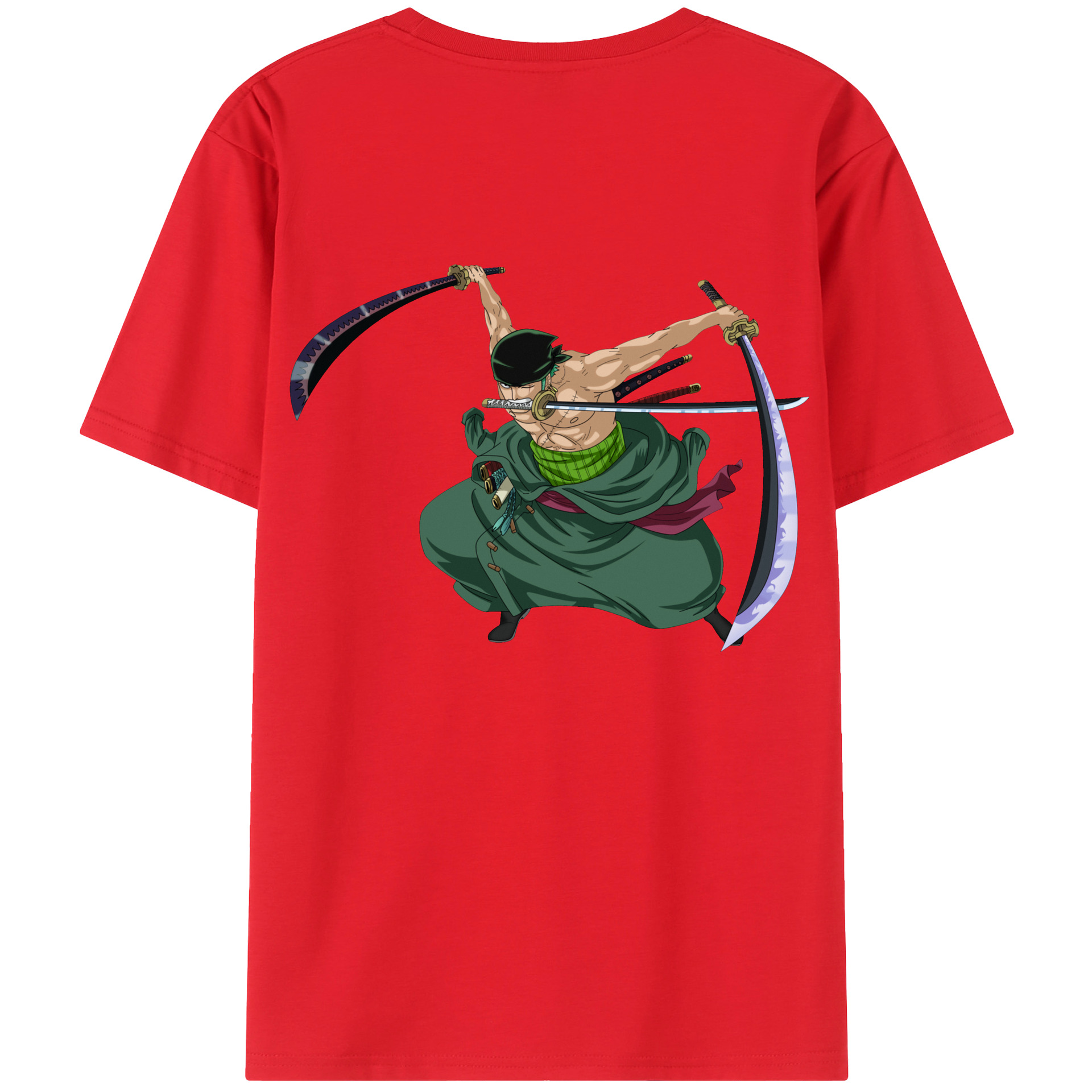 ワンピース ロロノア・ゾロ ONE PIECE Roronoa Zoro レディース半袖Tシャツ(バックプリント)