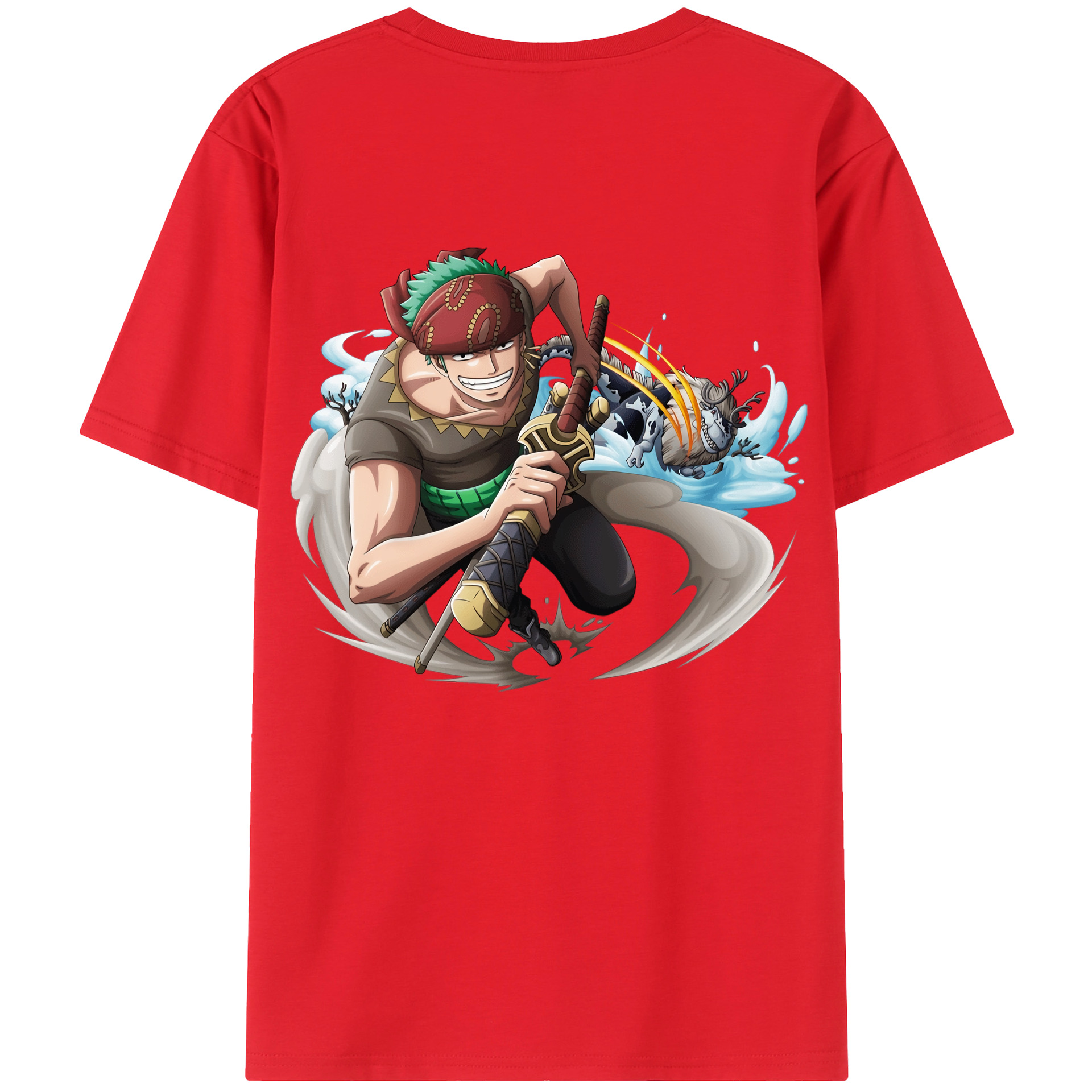 （画像用） ワンピース ロロノア・ゾロ ONE PIECE Roronoa Zoro レディース半袖Tシャツ(バックプリント)