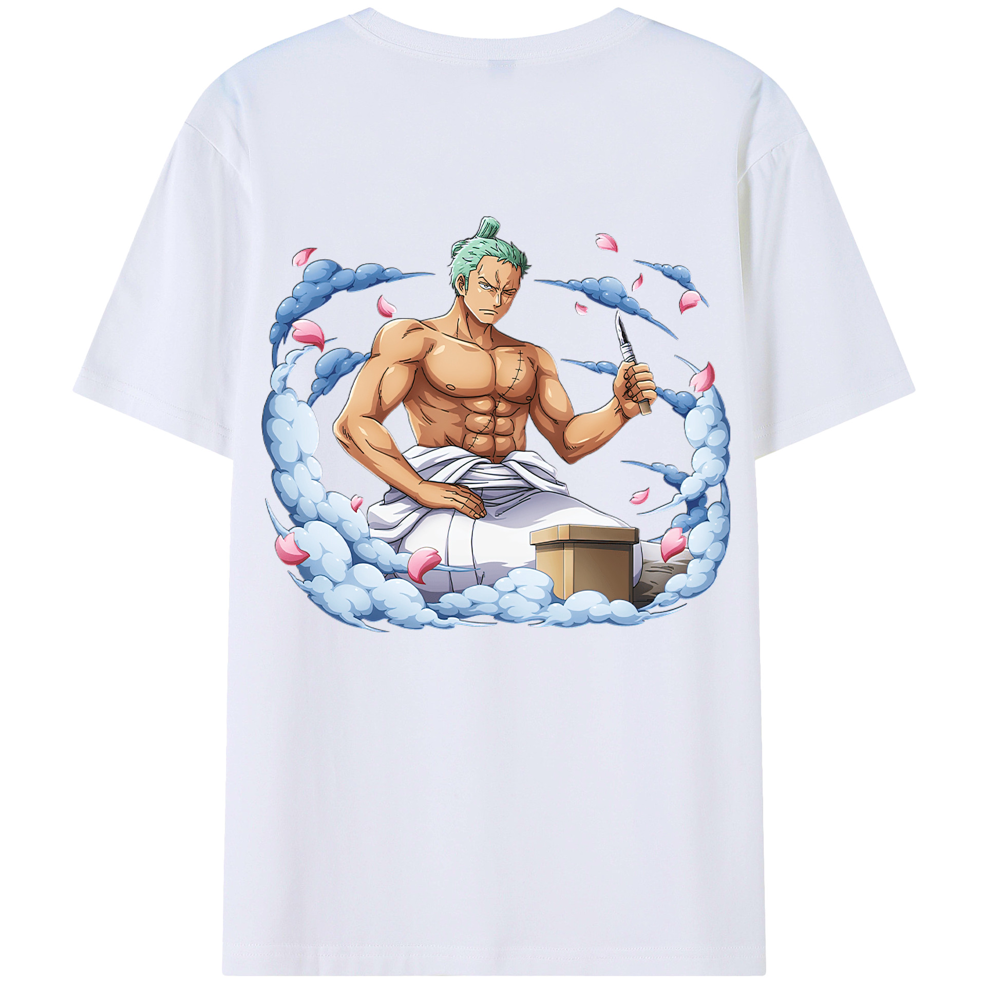 ワンピース ロロノア・ゾロ ONE PIECE Roronoa Zoro レディース半袖Tシャツ(バックプリント)